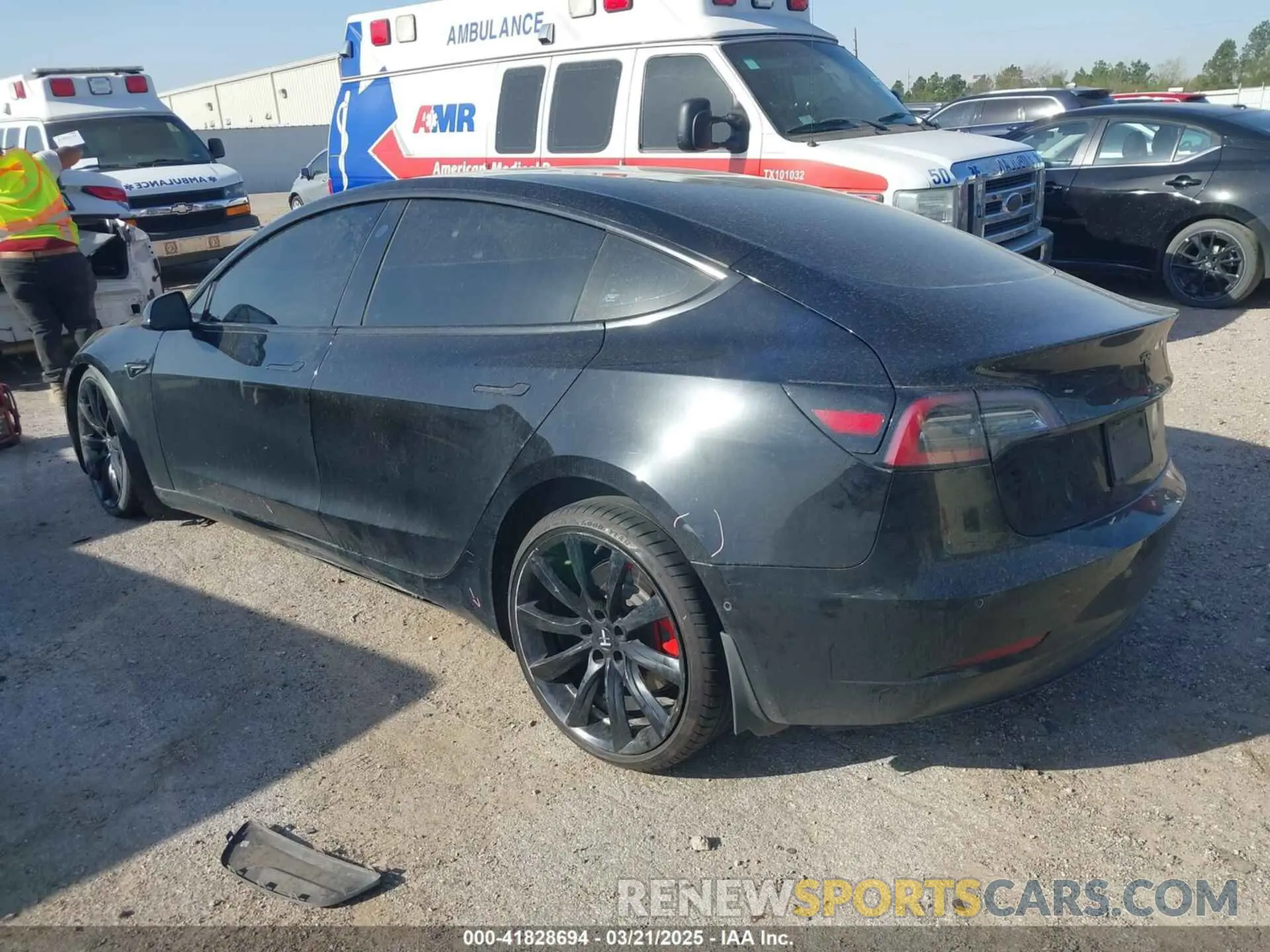 3 Photograph of a damaged car 5YJ3E1EB8KF208923 TESLA MODEL 3 2019