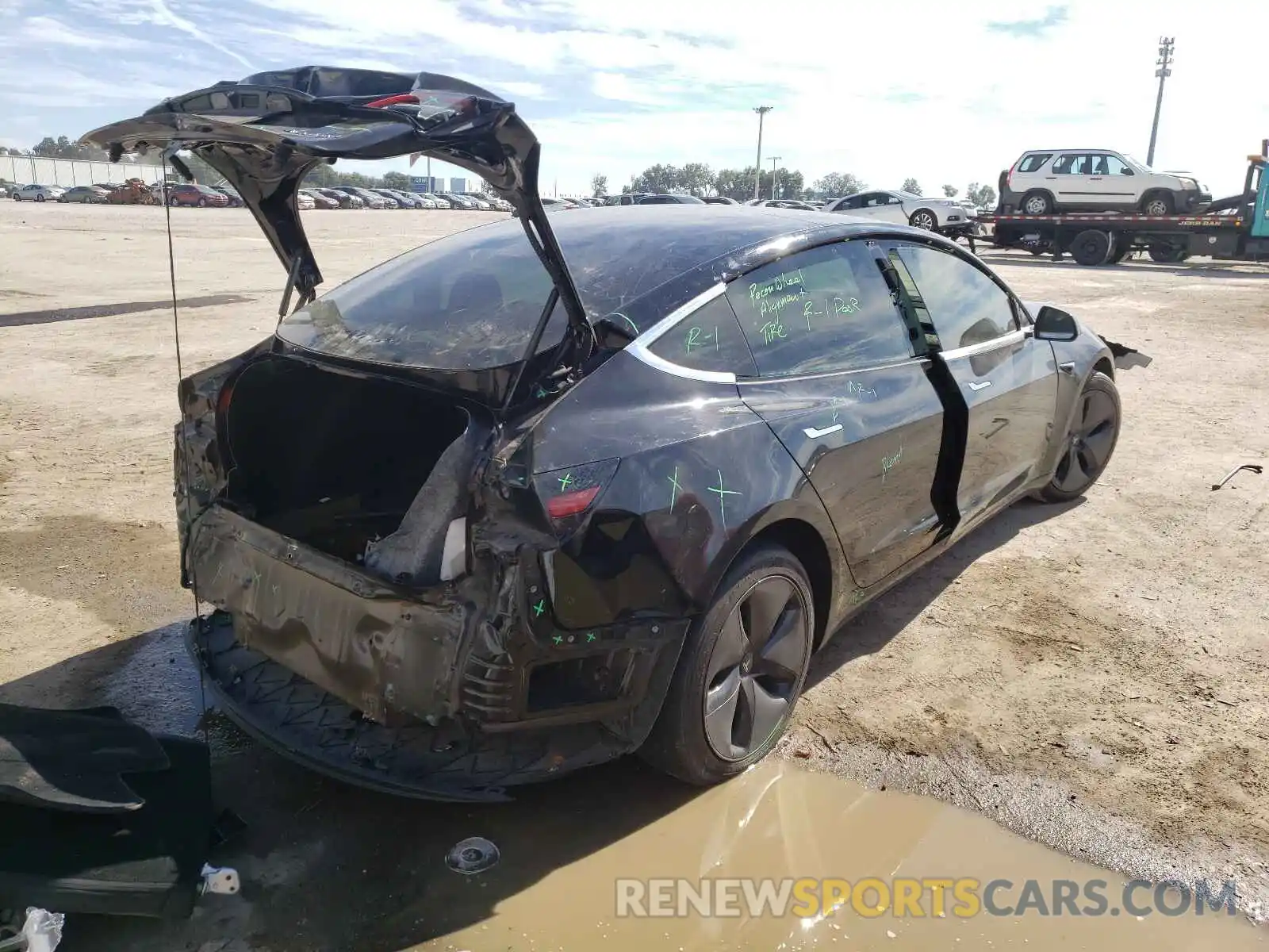 4 Photograph of a damaged car 5YJ3E1EB8KF208954 TESLA MODEL 3 2019