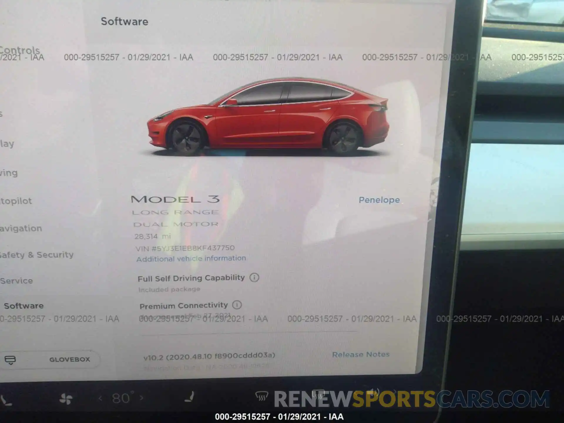 7 Photograph of a damaged car 5YJ3E1EB8KF437750 TESLA MODEL 3 2019