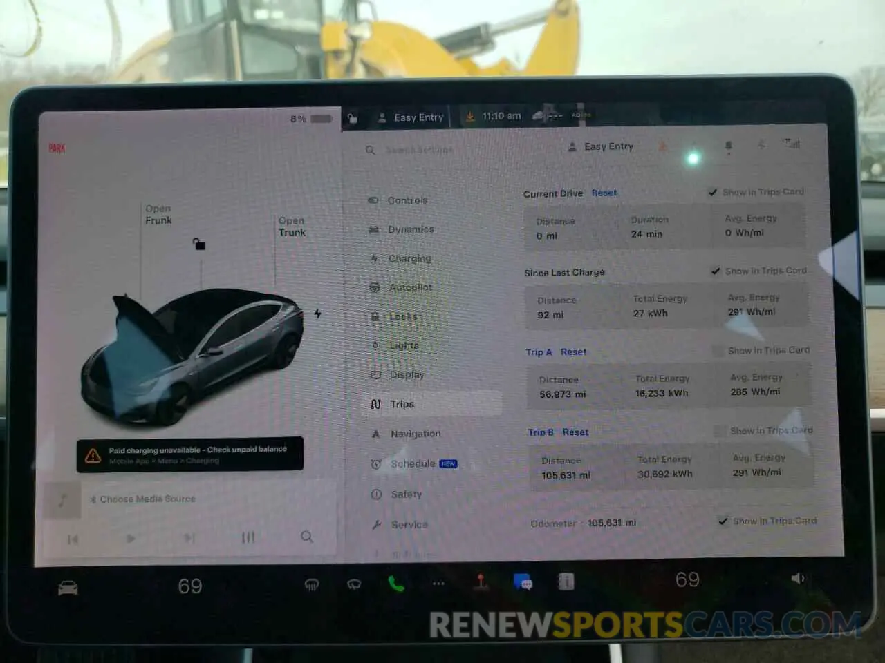9 Photograph of a damaged car 5YJ3E1EB8KF441975 TESLA MODEL 3 2019