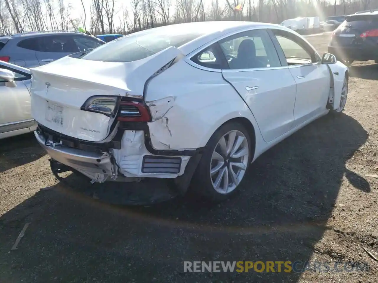 4 Photograph of a damaged car 5YJ3E1EB8KF448229 TESLA MODEL 3 2019