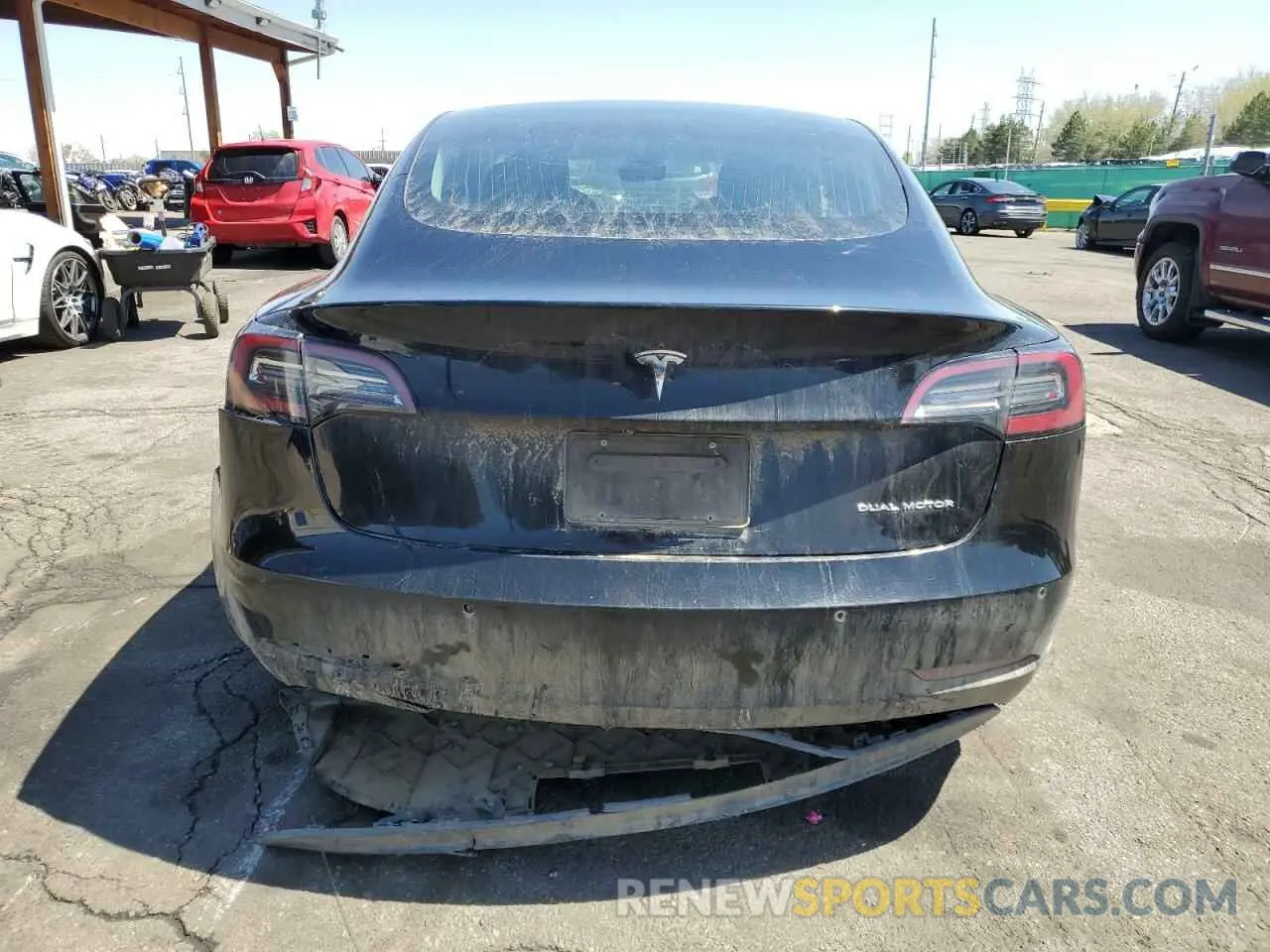 6 Photograph of a damaged car 5YJ3E1EB8KF451535 TESLA MODEL 3 2019