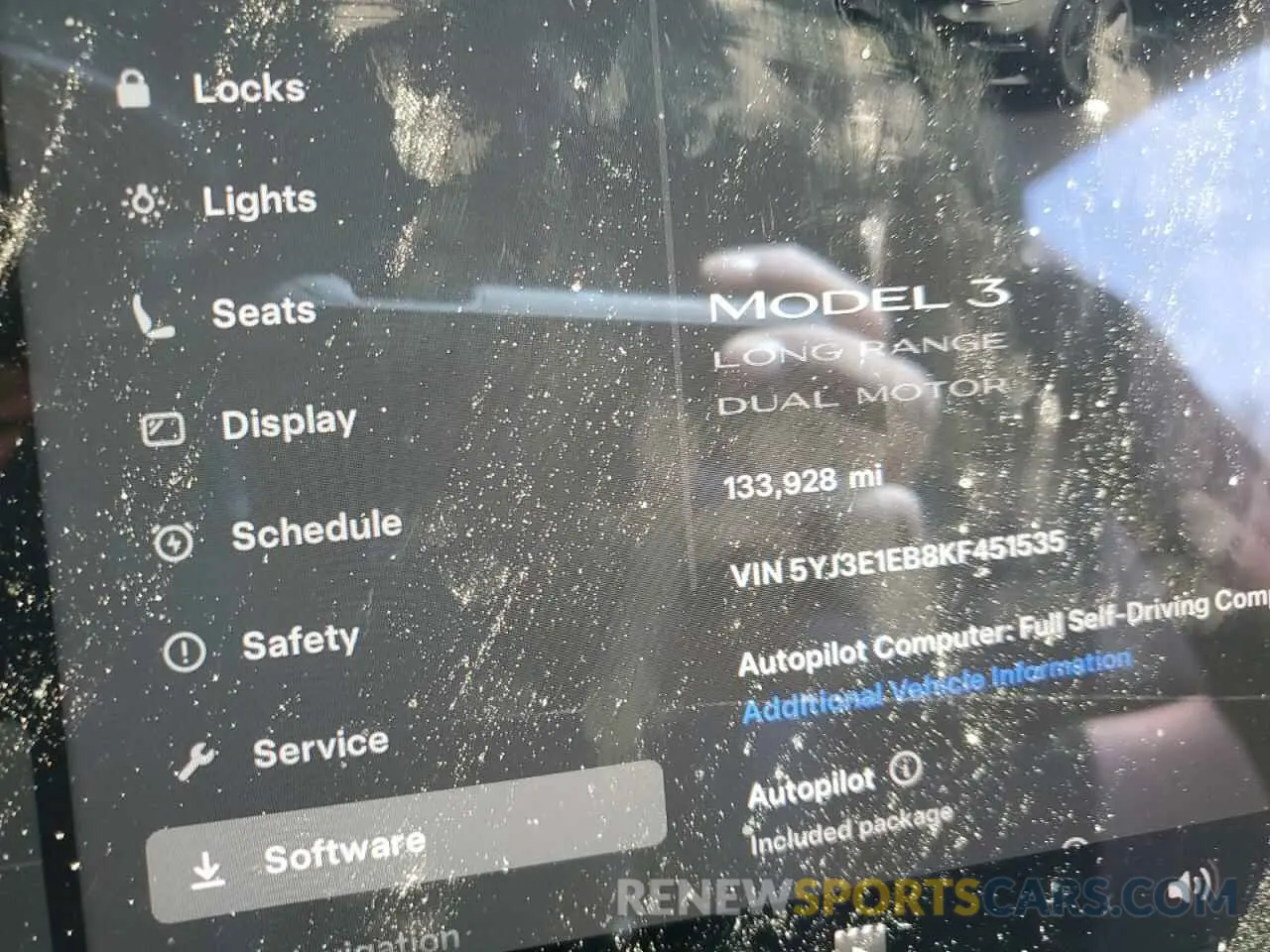 9 Photograph of a damaged car 5YJ3E1EB8KF451535 TESLA MODEL 3 2019