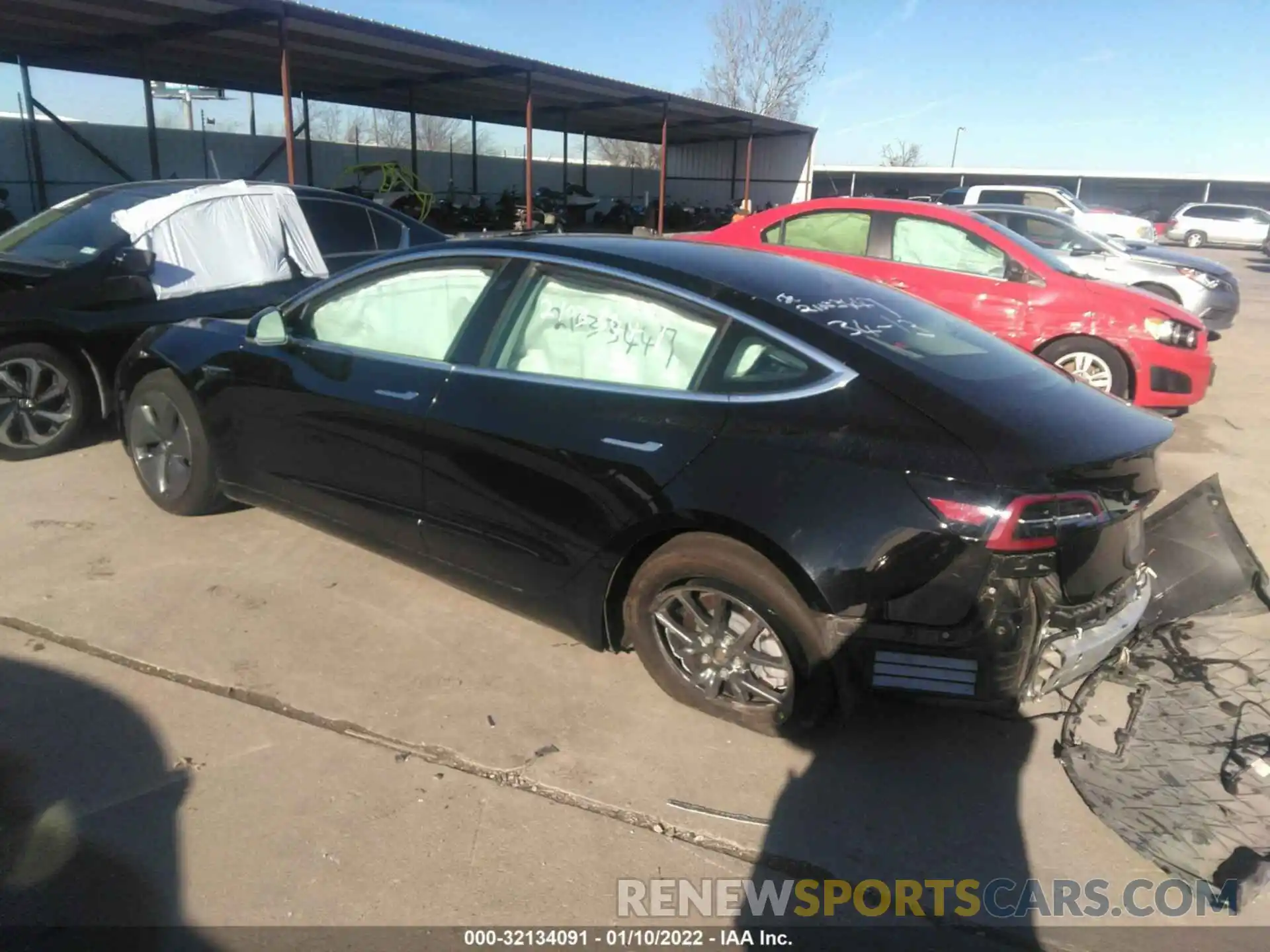 3 Photograph of a damaged car 5YJ3E1EB8KF451602 TESLA MODEL 3 2019