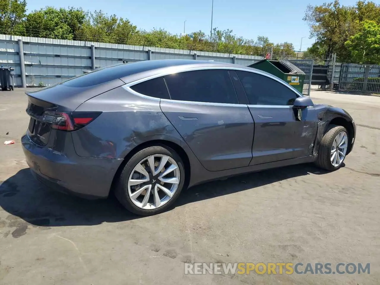 3 Photograph of a damaged car 5YJ3E1EB8KF453544 TESLA MODEL 3 2019