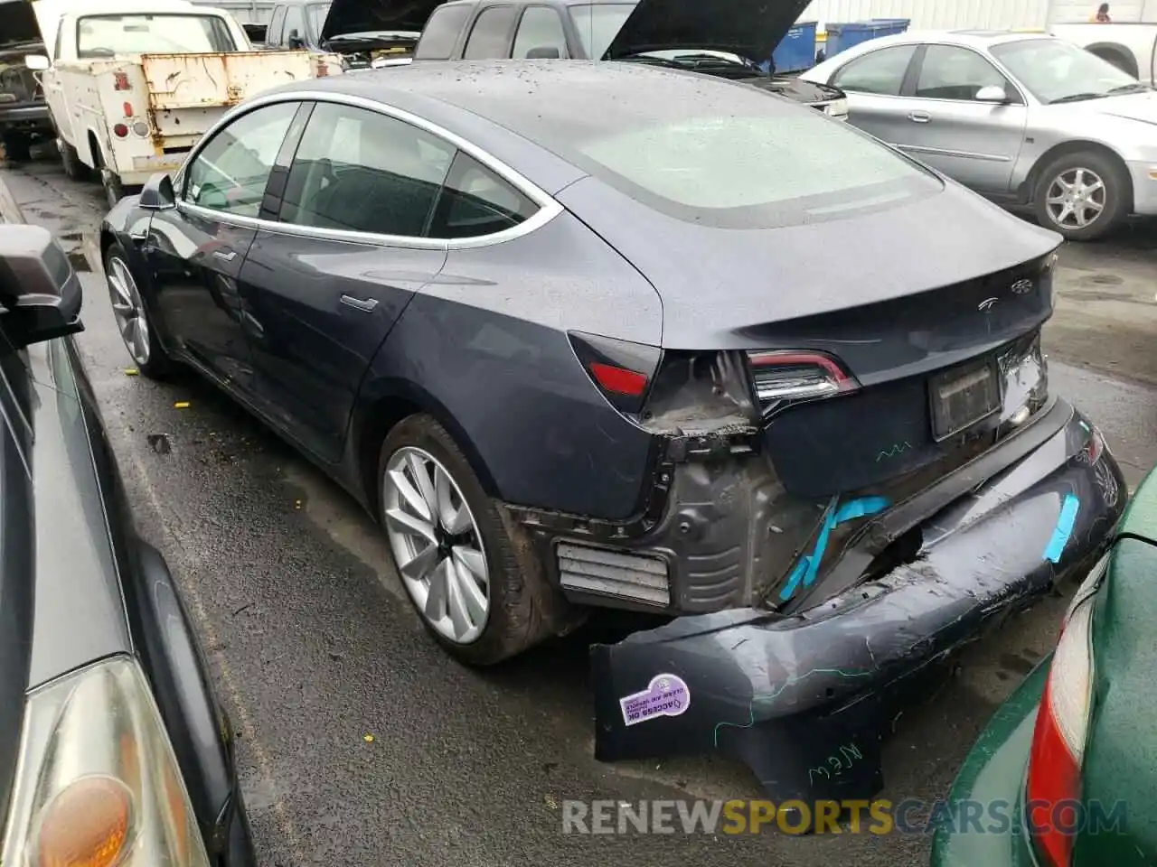 3 Photograph of a damaged car 5YJ3E1EB8KF453639 TESLA MODEL 3 2019