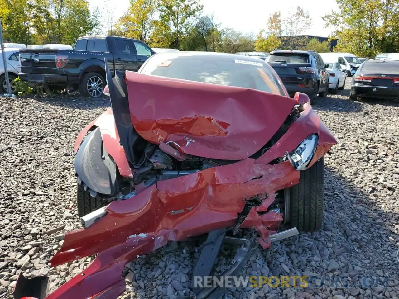 5 Photograph of a damaged car 5YJ3E1EB8KF454936 TESLA MODEL 3 2019