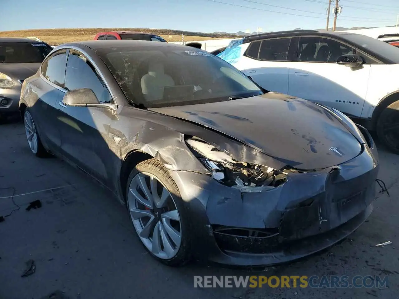 4 Photograph of a damaged car 5YJ3E1EB8KF477004 TESLA MODEL 3 2019
