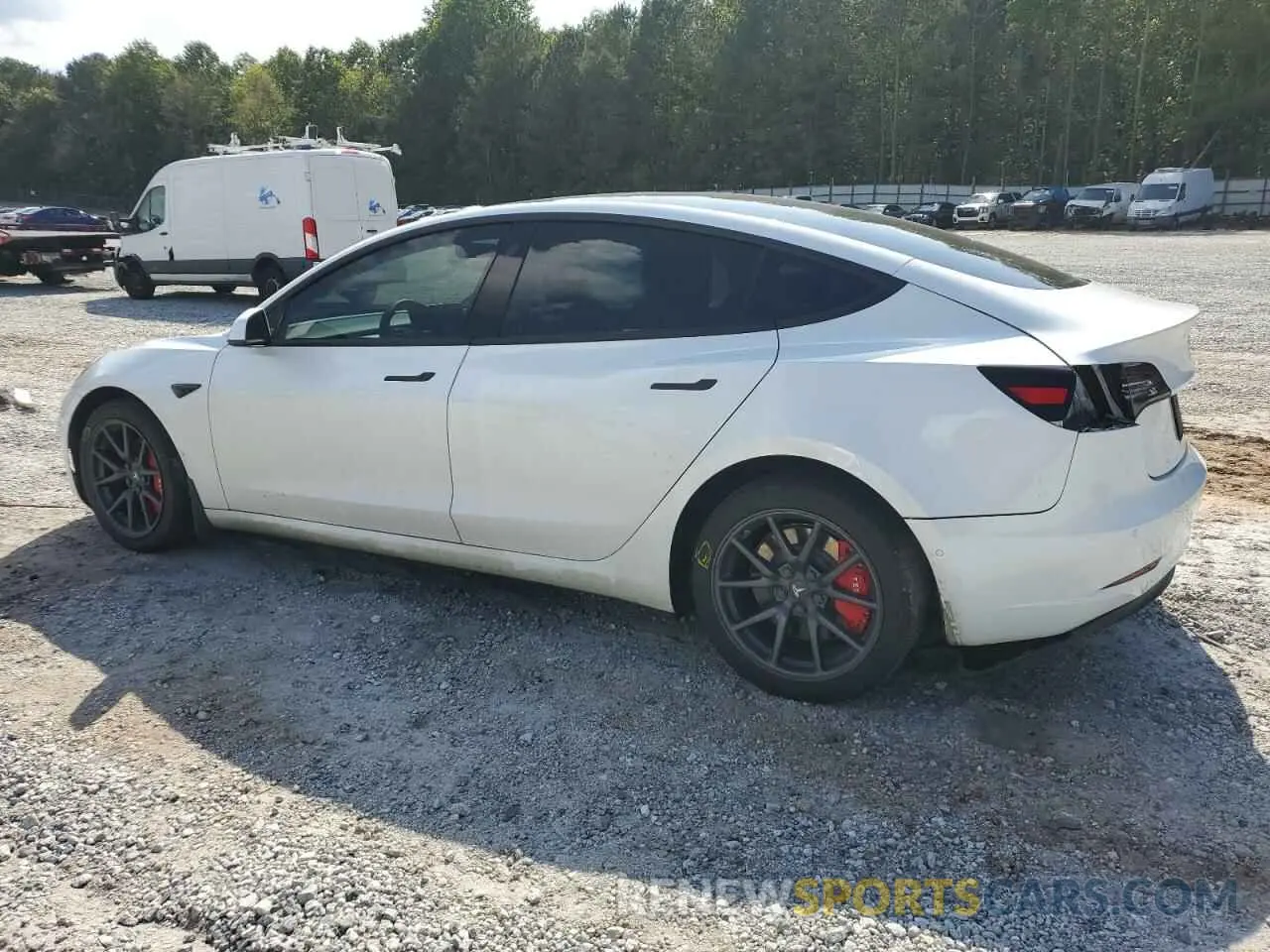 2 Photograph of a damaged car 5YJ3E1EB8KF493980 TESLA MODEL 3 2019