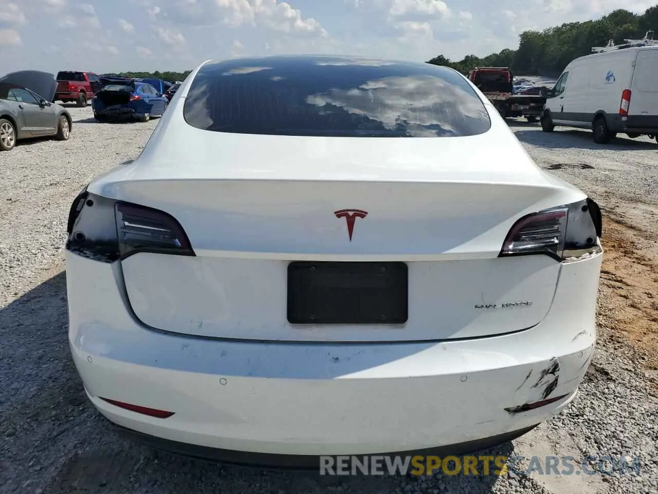 6 Photograph of a damaged car 5YJ3E1EB8KF493980 TESLA MODEL 3 2019