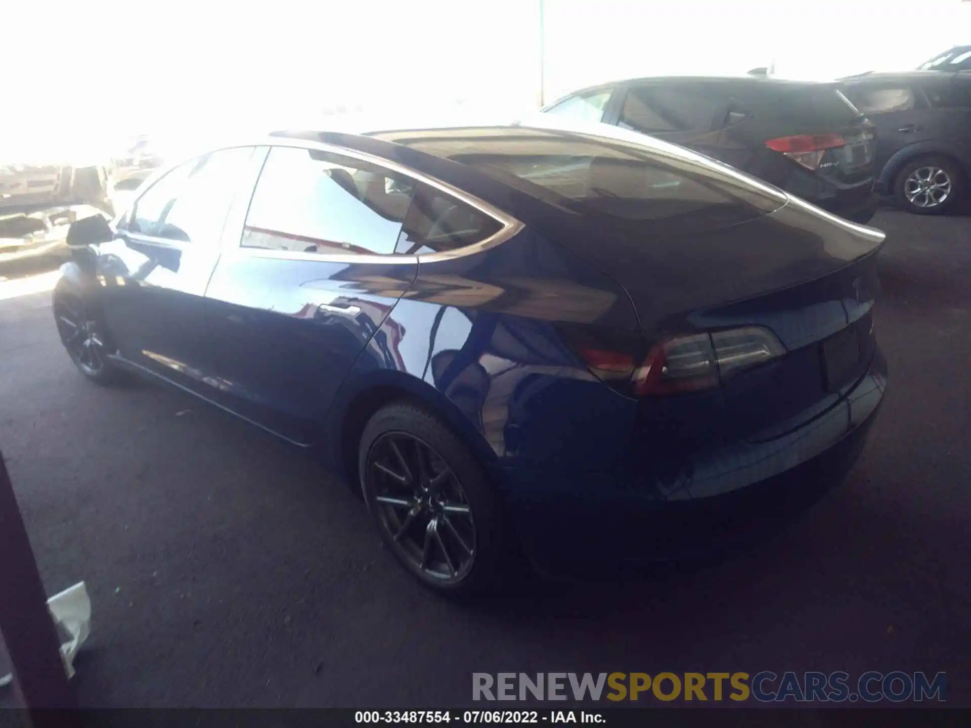 3 Photograph of a damaged car 5YJ3E1EB8KF497625 TESLA MODEL 3 2019