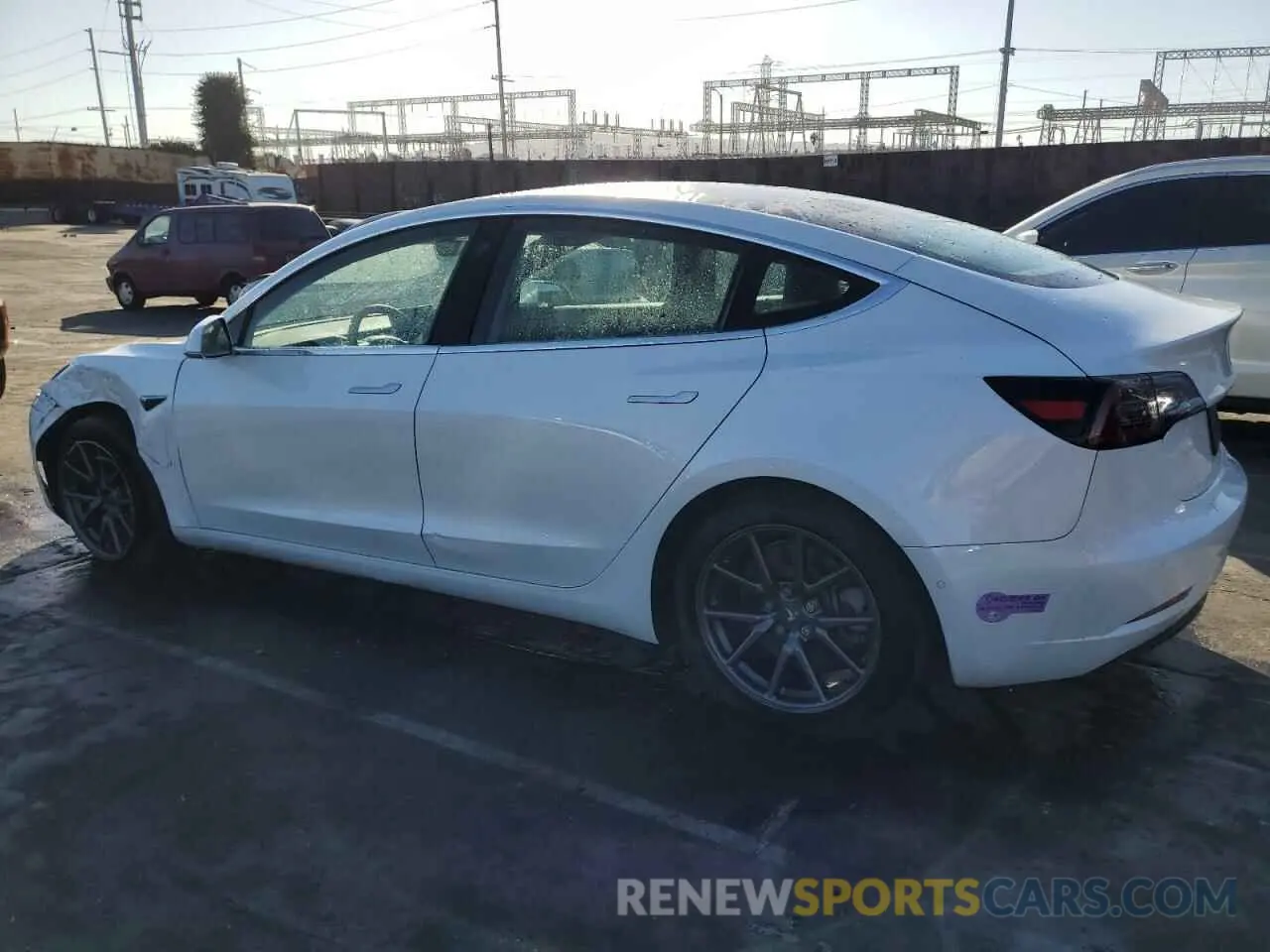 2 Photograph of a damaged car 5YJ3E1EB8KF511135 TESLA MODEL 3 2019