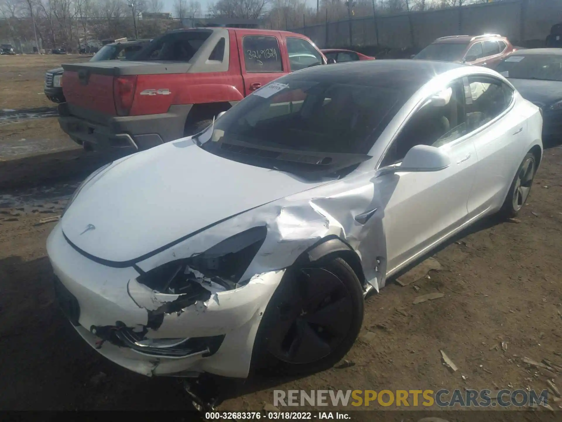 2 Photograph of a damaged car 5YJ3E1EB8KF511829 TESLA MODEL 3 2019