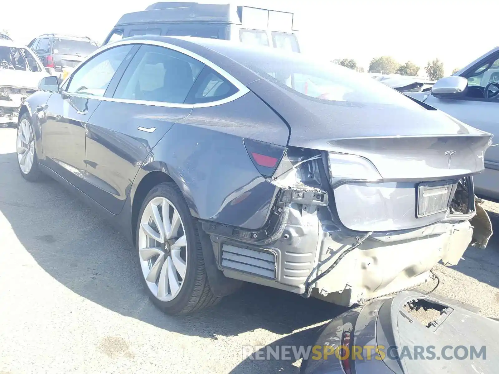 3 Photograph of a damaged car 5YJ3E1EB8KF521597 TESLA MODEL 3 2019