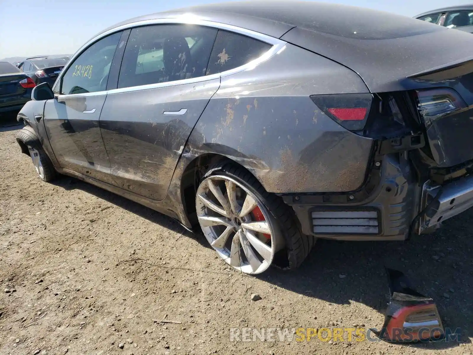 9 Photograph of a damaged car 5YJ3E1EB8KF522393 TESLA MODEL 3 2019