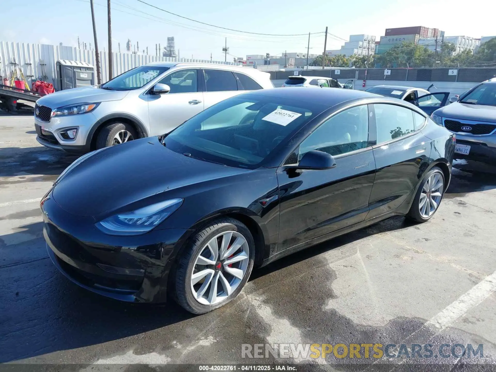 2 Photograph of a damaged car 5YJ3E1EB9KF186737 TESLA MODEL 3 2019