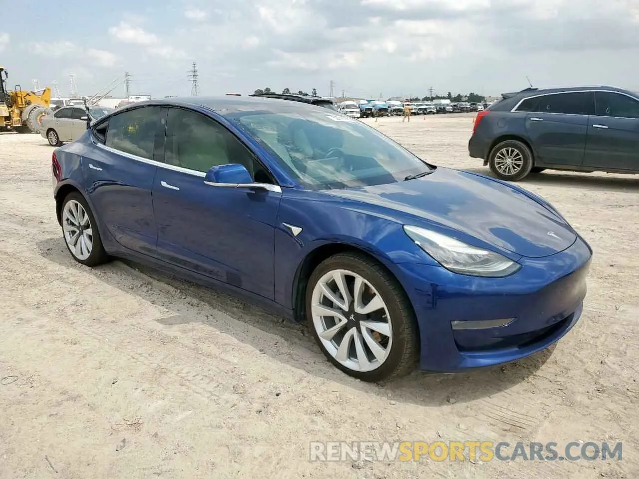4 Photograph of a damaged car 5YJ3E1EB9KF195485 TESLA MODEL 3 2019