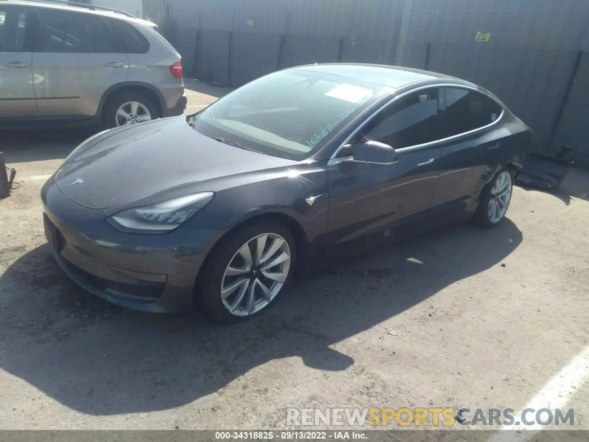 2 Photograph of a damaged car 5YJ3E1EB9KF209823 TESLA MODEL 3 2019