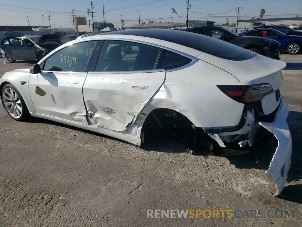 9 Photograph of a damaged car 5YJ3E1EB9KF365120 TESLA MODEL 3 2019