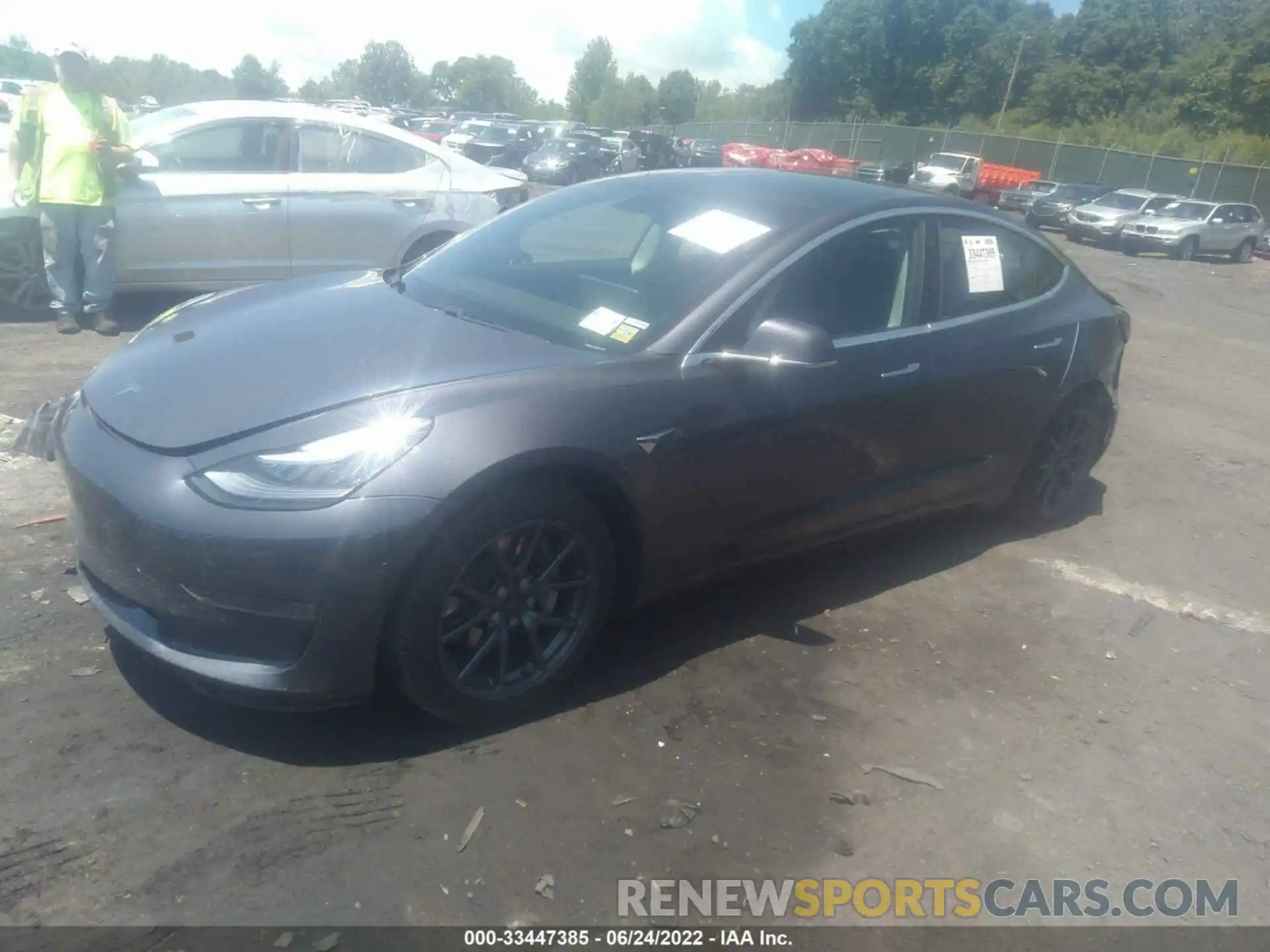 2 Photograph of a damaged car 5YJ3E1EB9KF386078 TESLA MODEL 3 2019