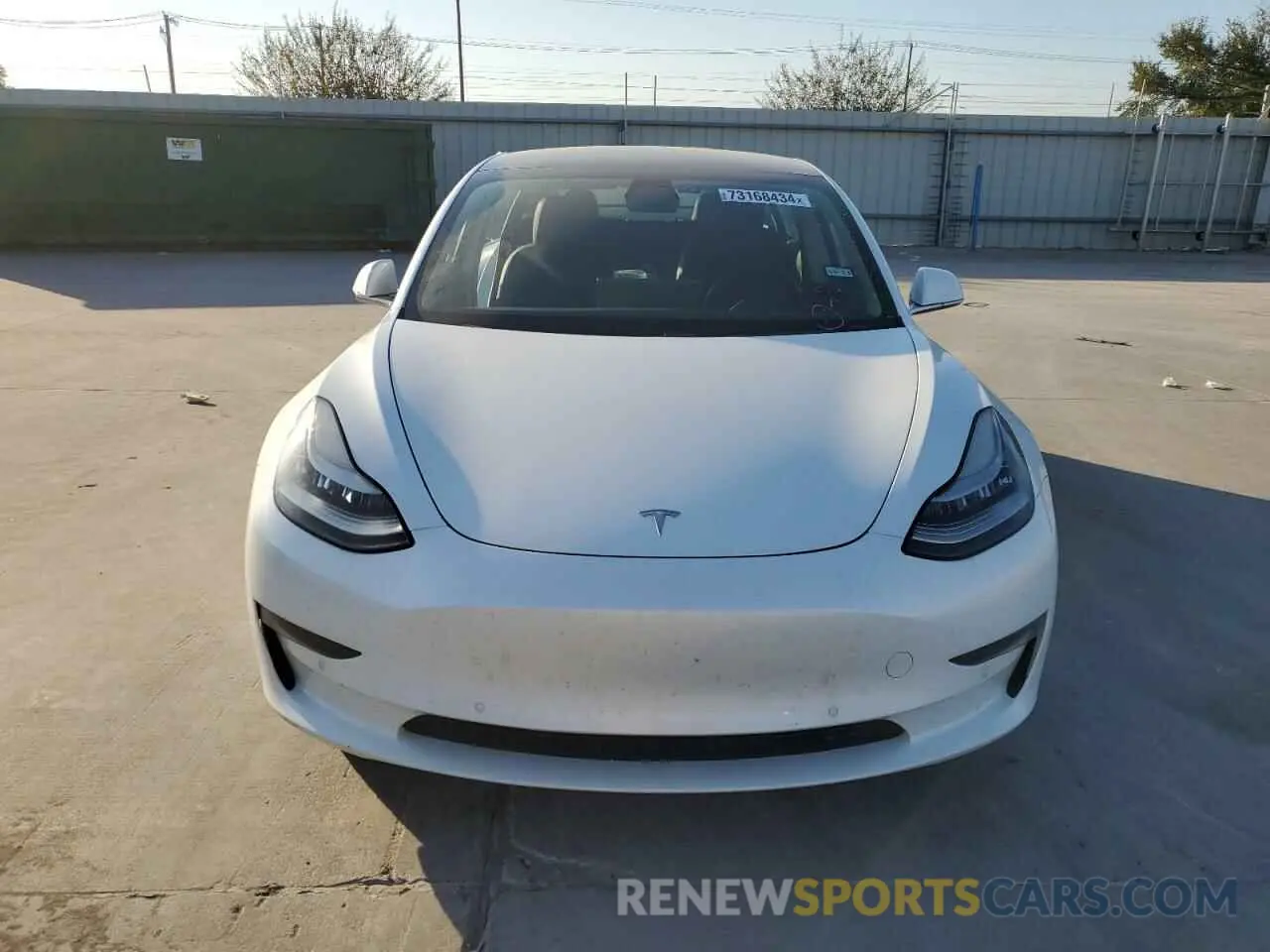 5 Photograph of a damaged car 5YJ3E1EB9KF388235 TESLA MODEL 3 2019