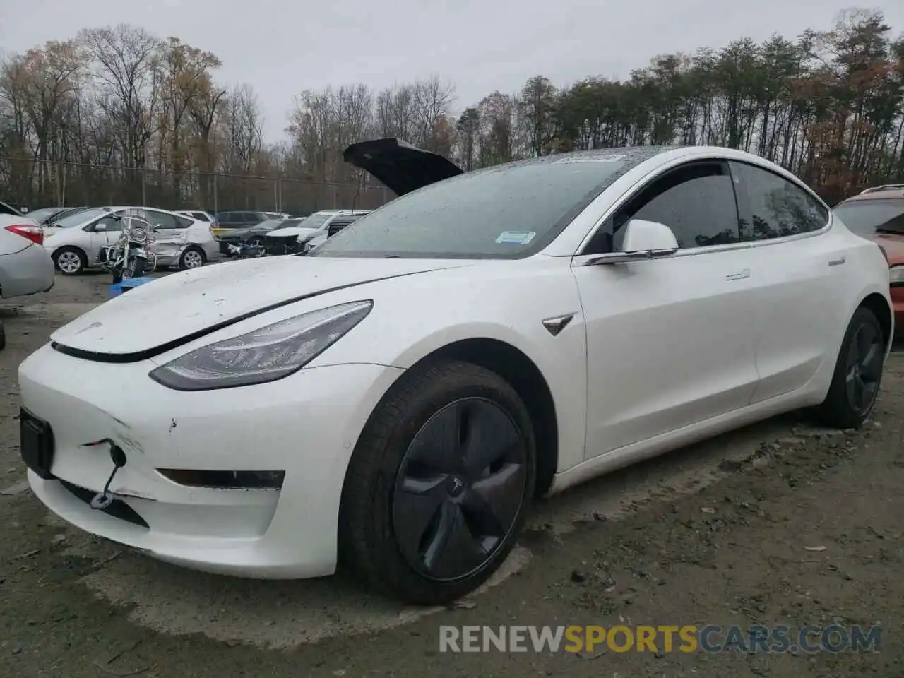 1 Photograph of a damaged car 5YJ3E1EB9KF388297 TESLA MODEL 3 2019