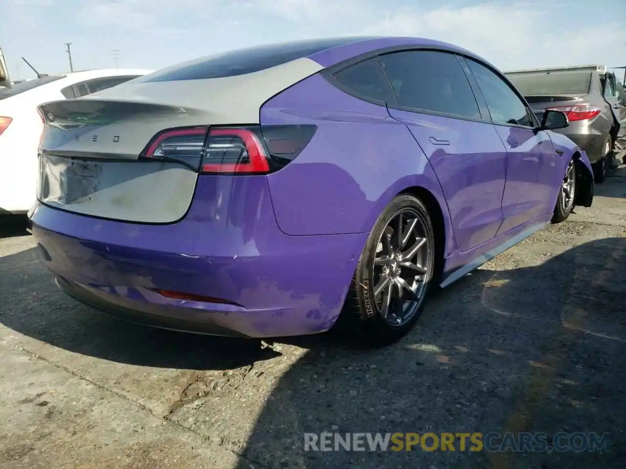 4 Photograph of a damaged car 5YJ3E1EB9KF388834 TESLA MODEL 3 2019