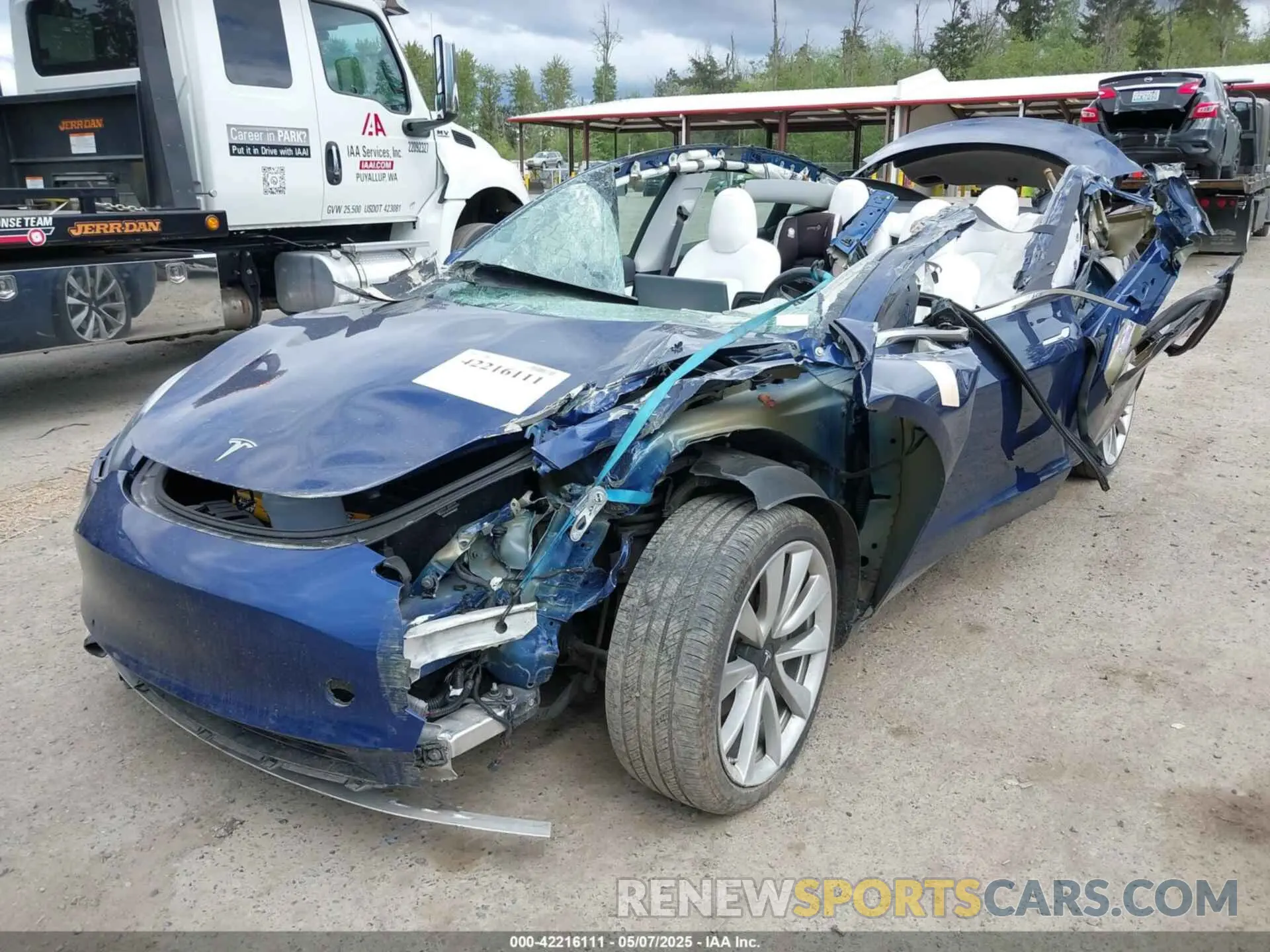 2 Photograph of a damaged car 5YJ3E1EB9KF392091 TESLA MODEL 3 2019