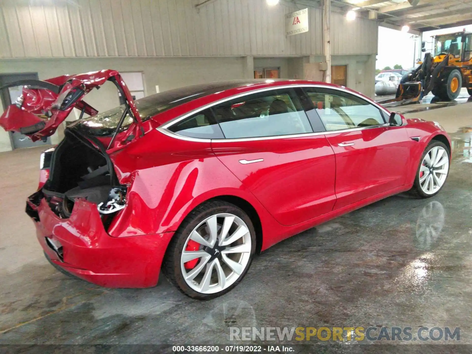 4 Photograph of a damaged car 5YJ3E1EB9KF392964 TESLA MODEL 3 2019