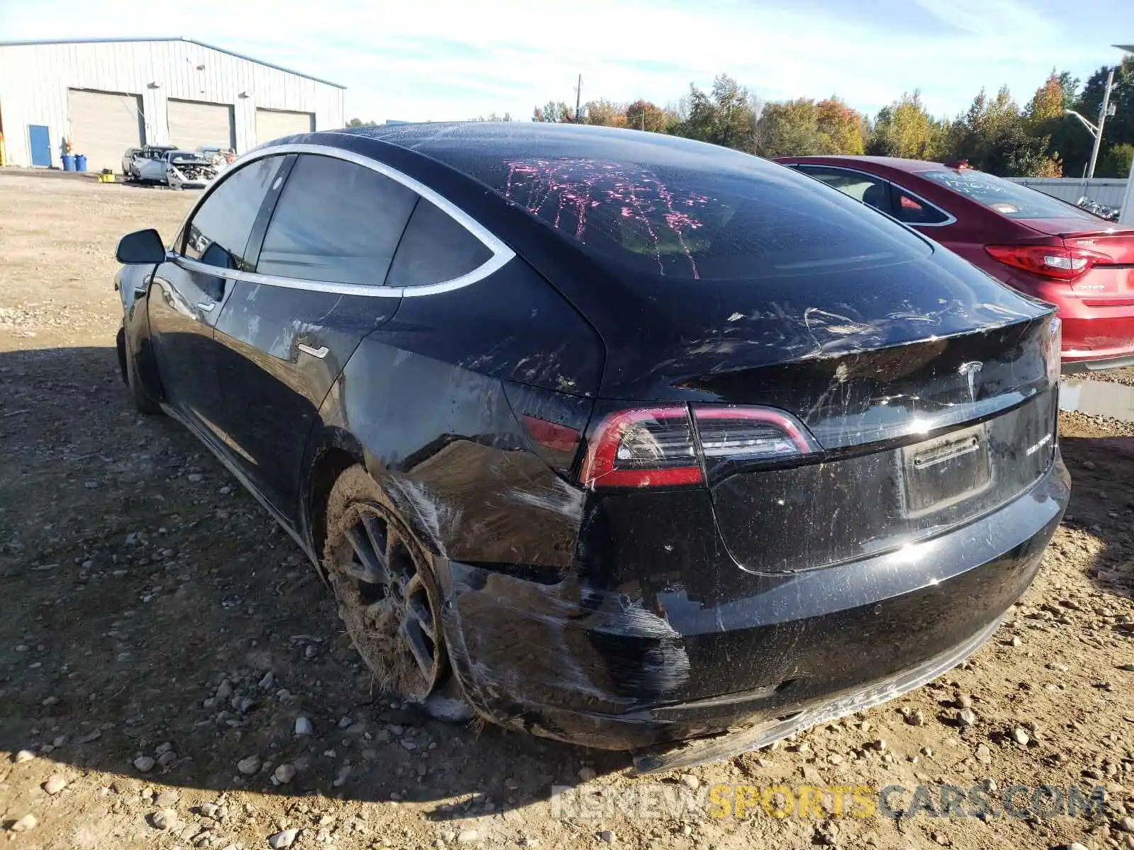 3 Photograph of a damaged car 5YJ3E1EB9KF406698 TESLA MODEL 3 2019