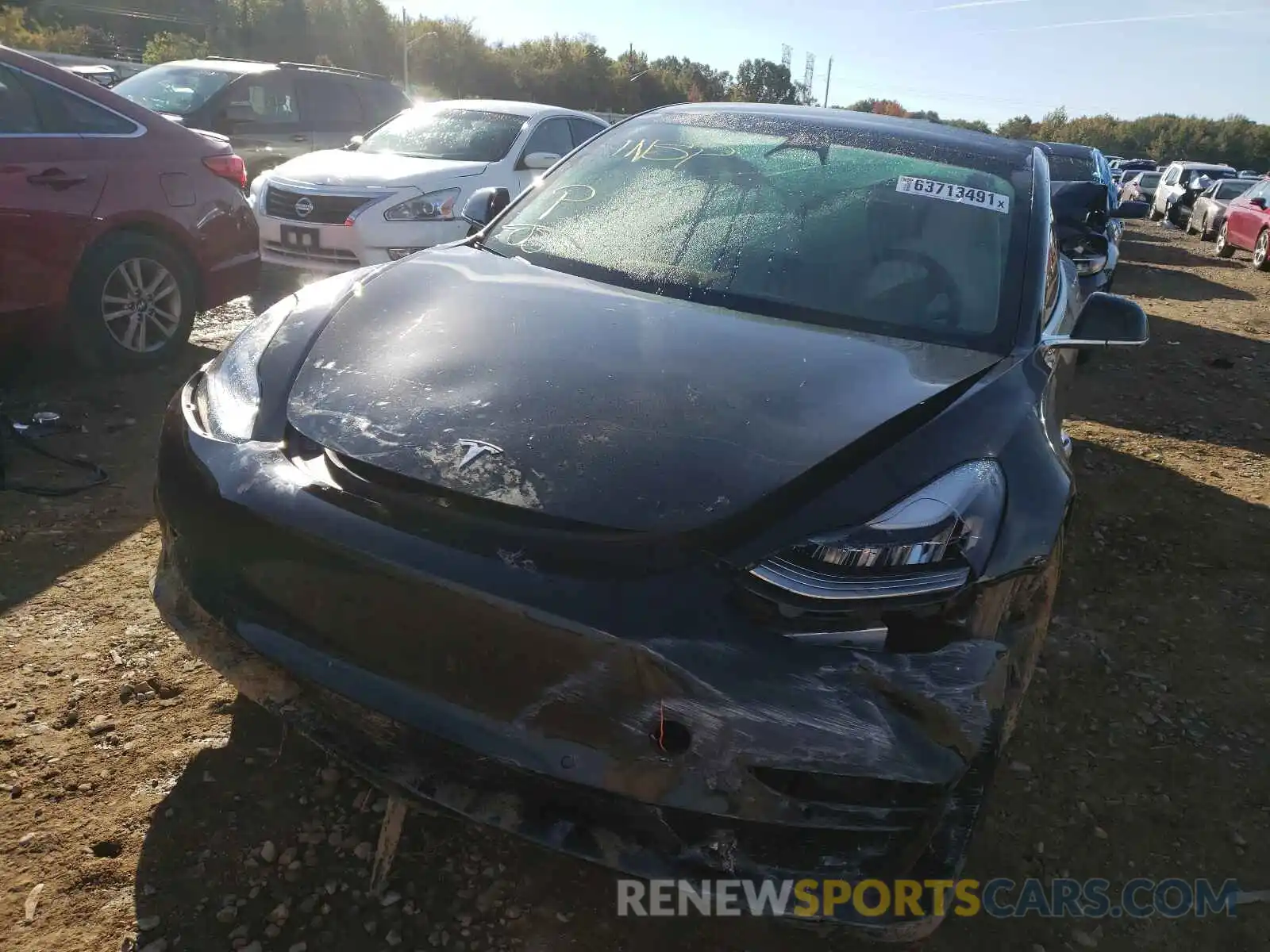 9 Photograph of a damaged car 5YJ3E1EB9KF406698 TESLA MODEL 3 2019