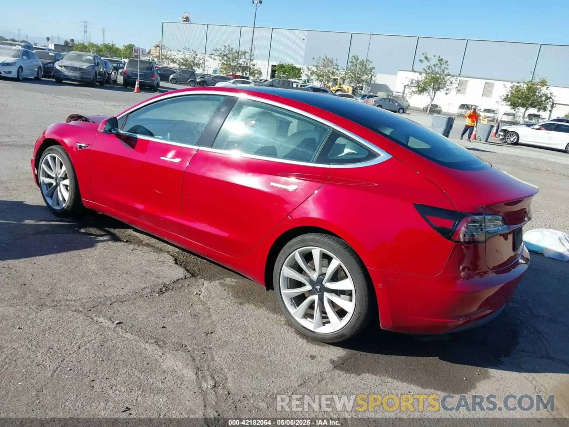 3 Photograph of a damaged car 5YJ3E1EB9KF421797 TESLA MODEL 3 2019