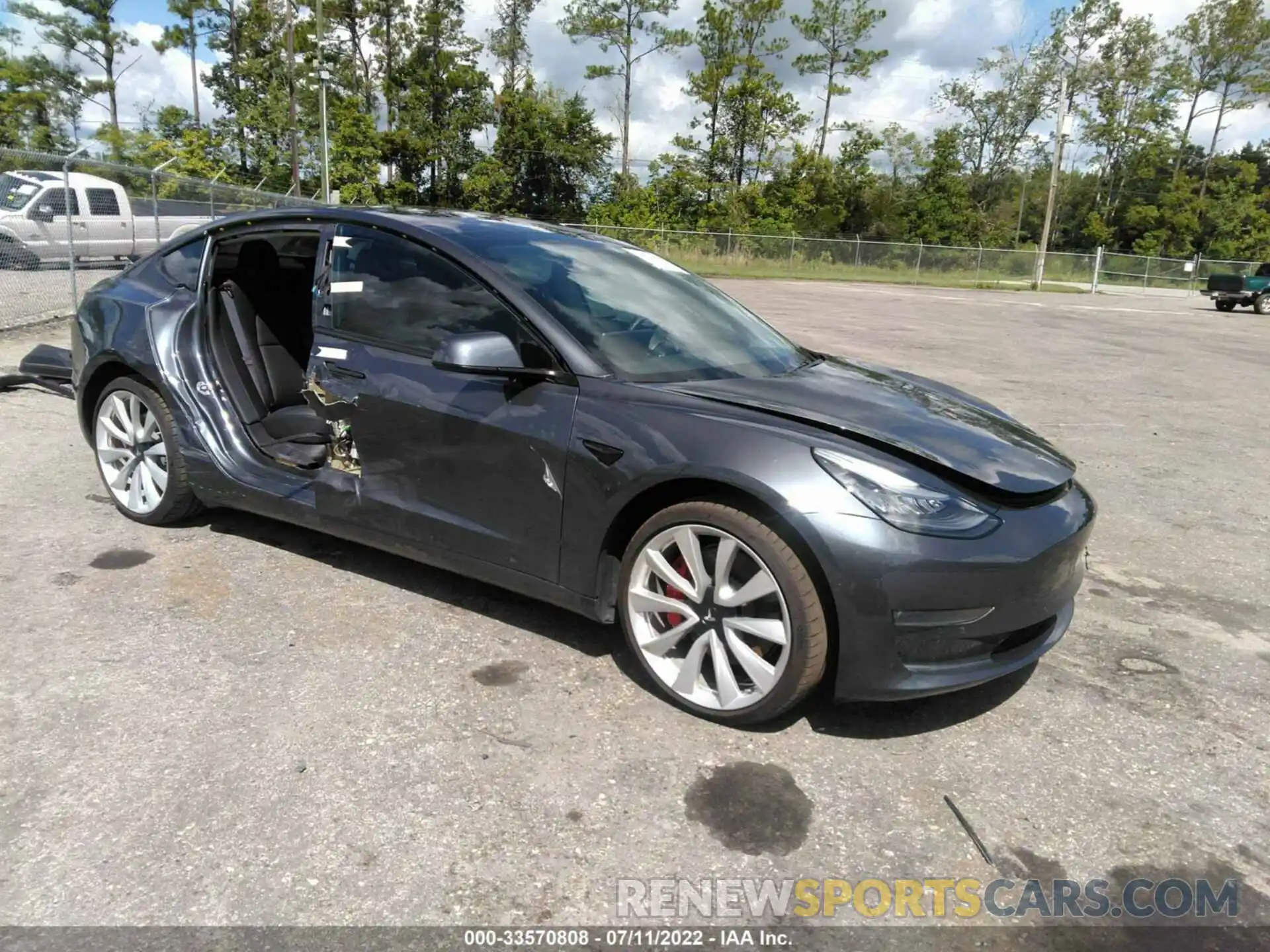 1 Photograph of a damaged car 5YJ3E1EB9KF434646 TESLA MODEL 3 2019