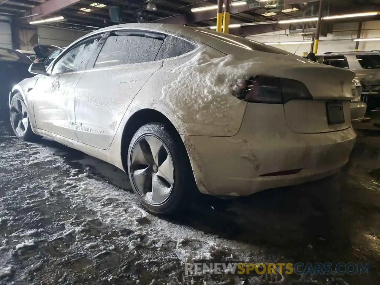 3 Photograph of a damaged car 5YJ3E1EB9KF437403 TESLA MODEL 3 2019