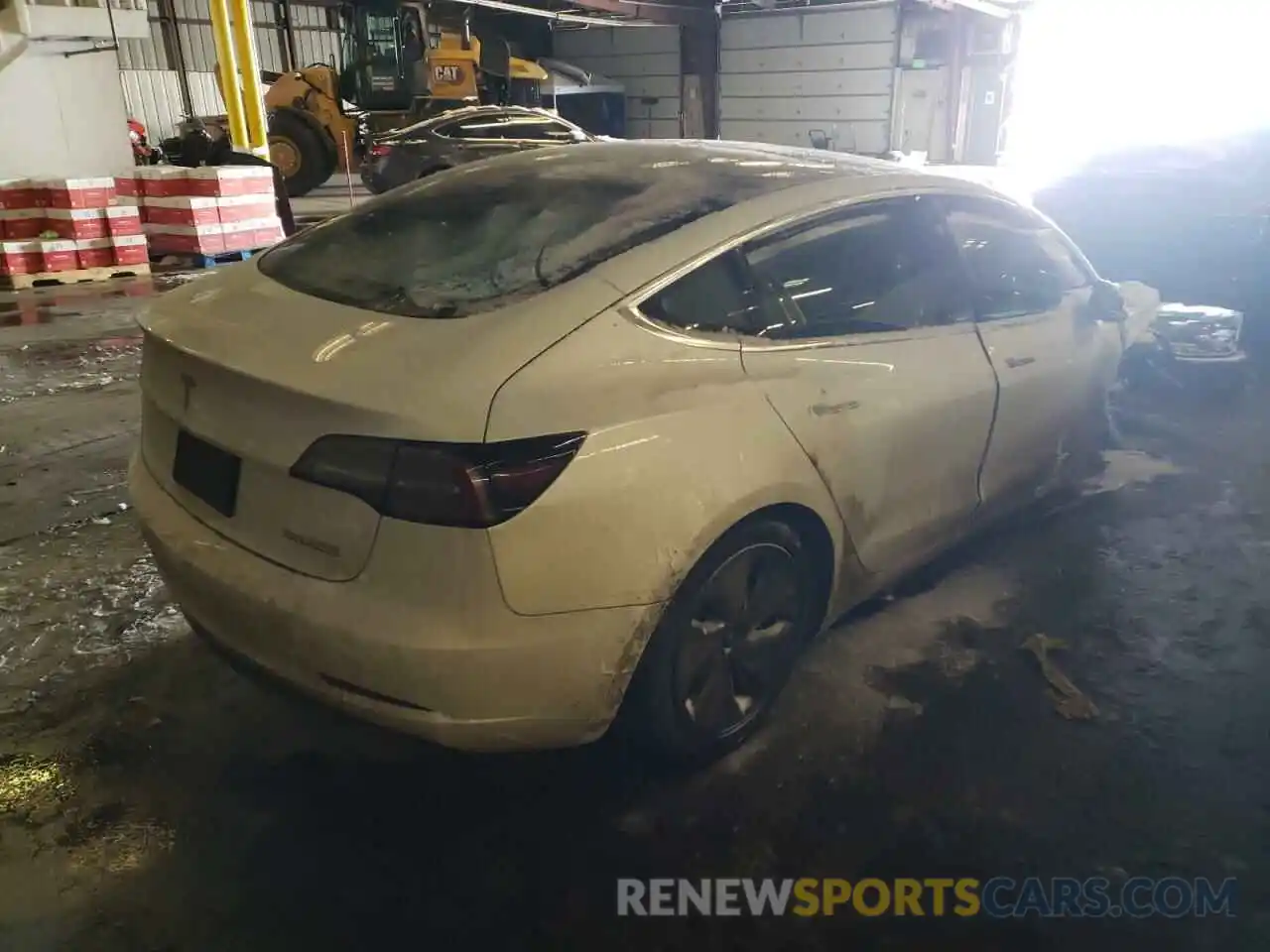 4 Photograph of a damaged car 5YJ3E1EB9KF437403 TESLA MODEL 3 2019