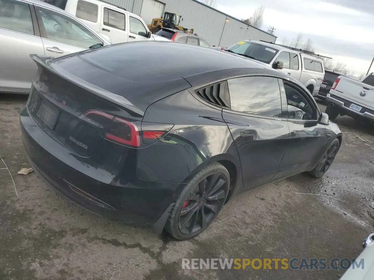 3 Photograph of a damaged car 5YJ3E1EB9KF440365 TESLA MODEL 3 2019