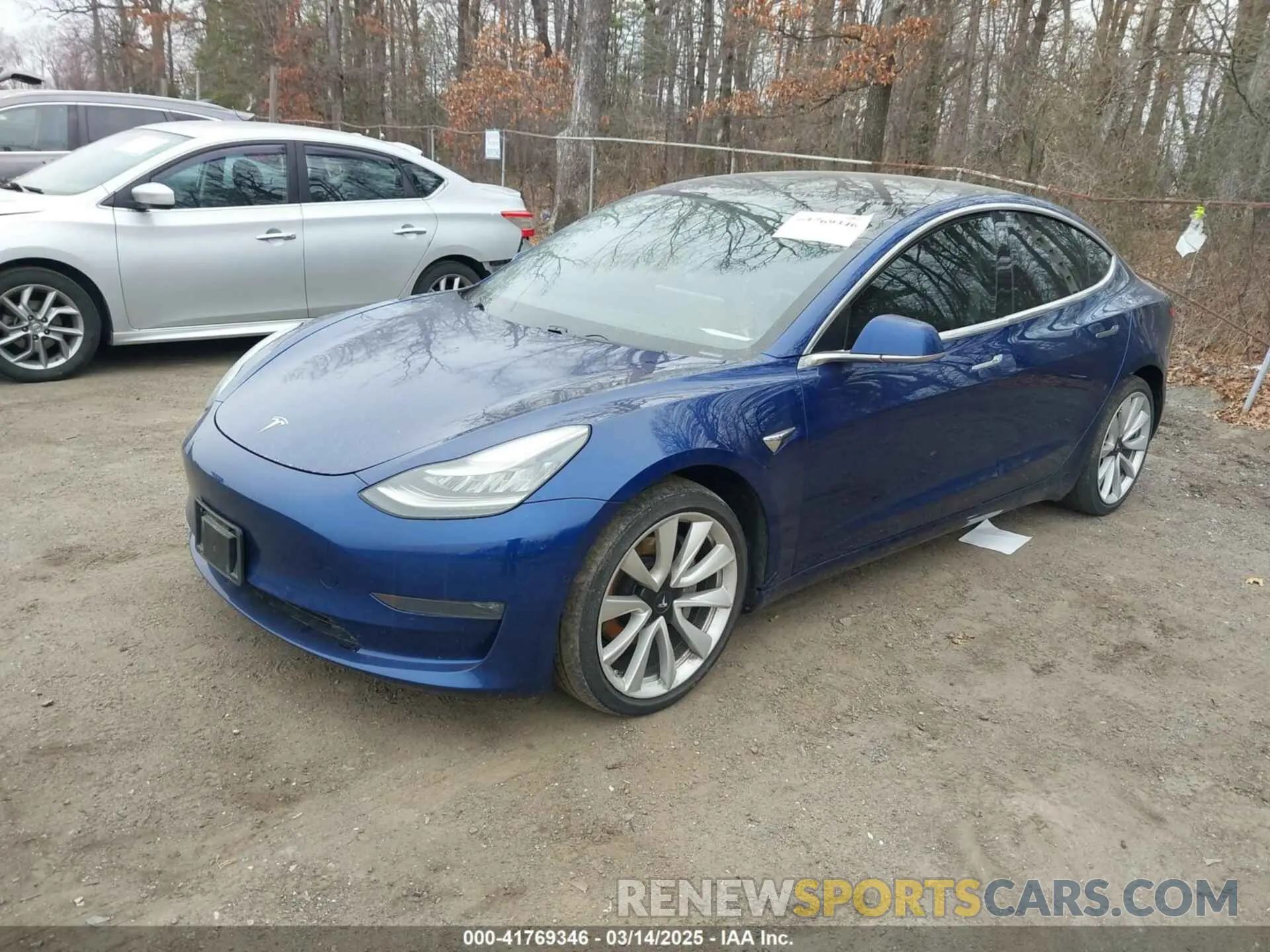 2 Photograph of a damaged car 5YJ3E1EB9KF454007 TESLA MODEL 3 2019
