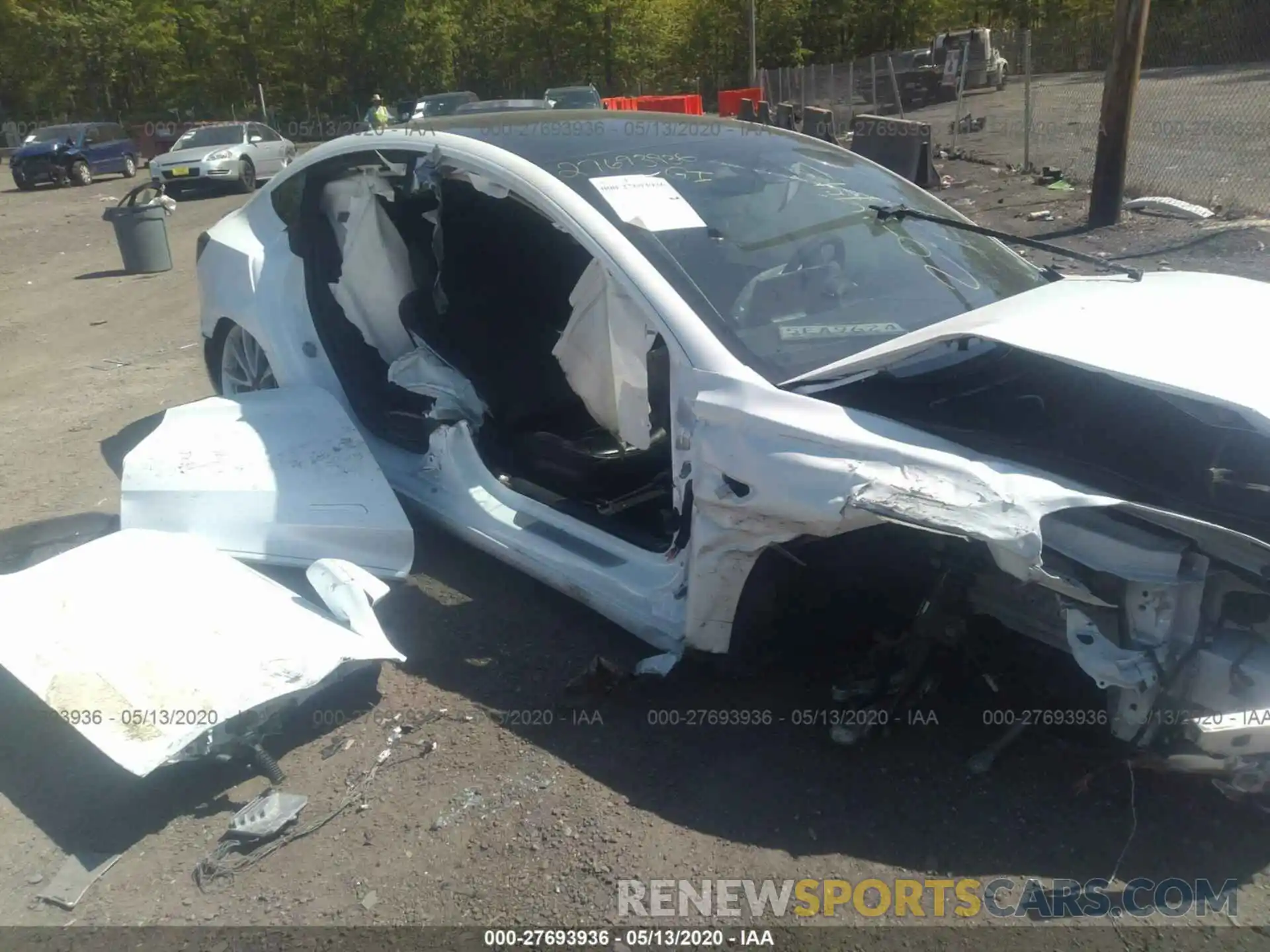 6 Photograph of a damaged car 5YJ3E1EB9KF487007 TESLA MODEL 3 2019