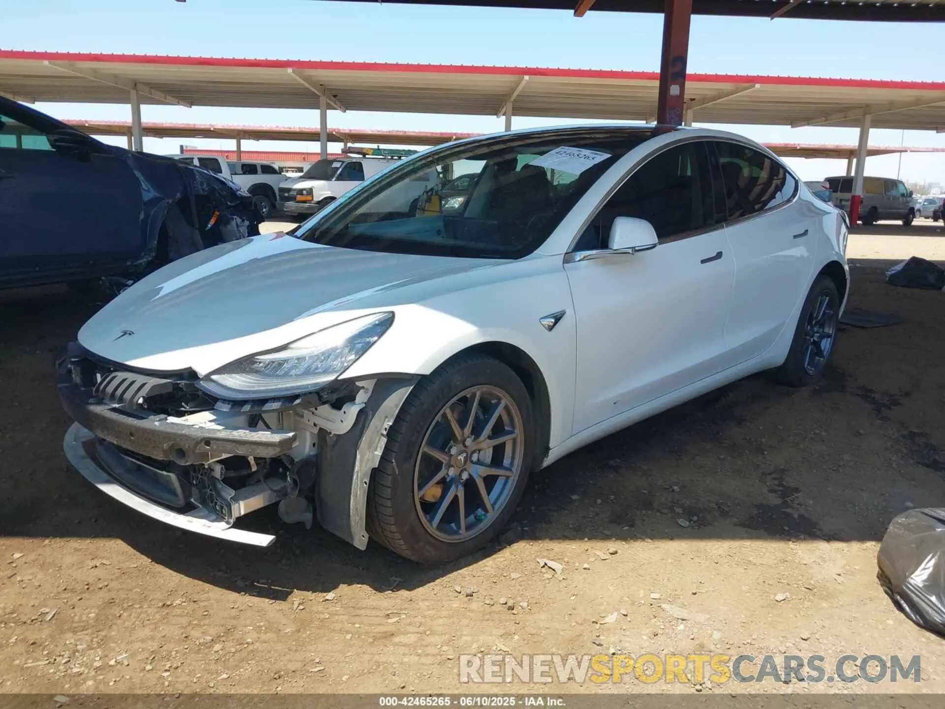2 Photograph of a damaged car 5YJ3E1EB9KF511161 TESLA MODEL 3 2019