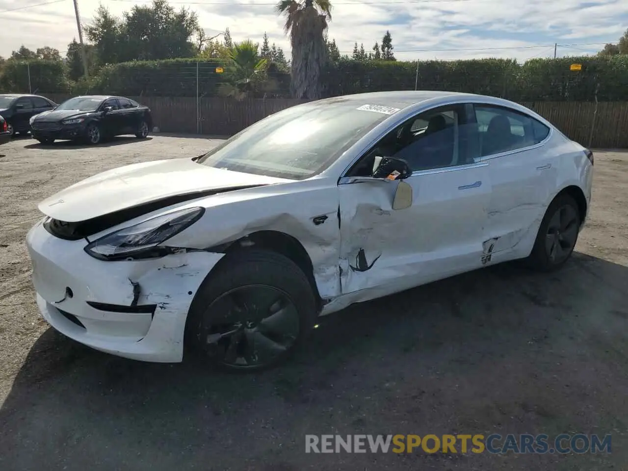 1 Photograph of a damaged car 5YJ3E1EB9KF511807 TESLA MODEL 3 2019