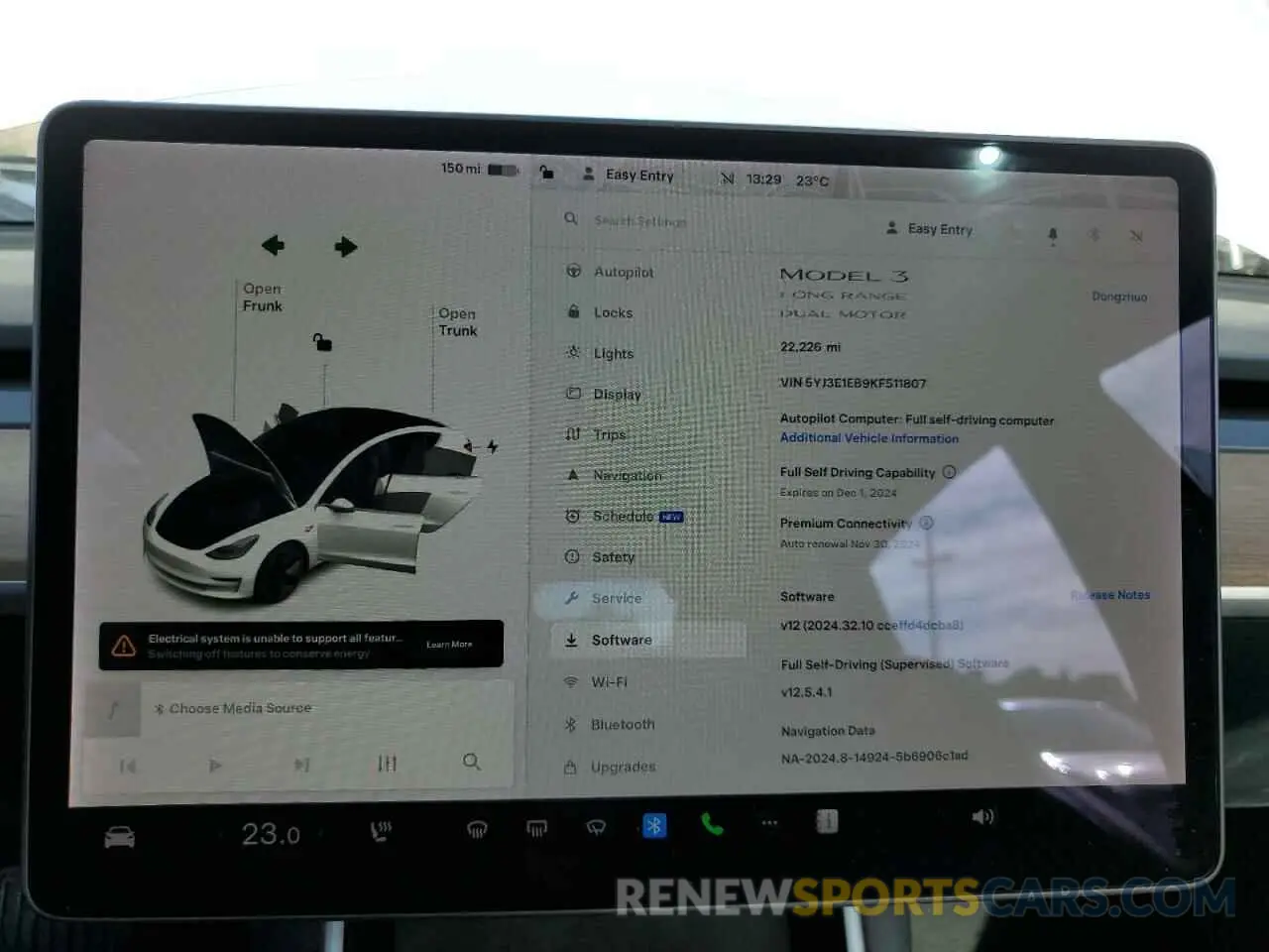 9 Photograph of a damaged car 5YJ3E1EB9KF511807 TESLA MODEL 3 2019