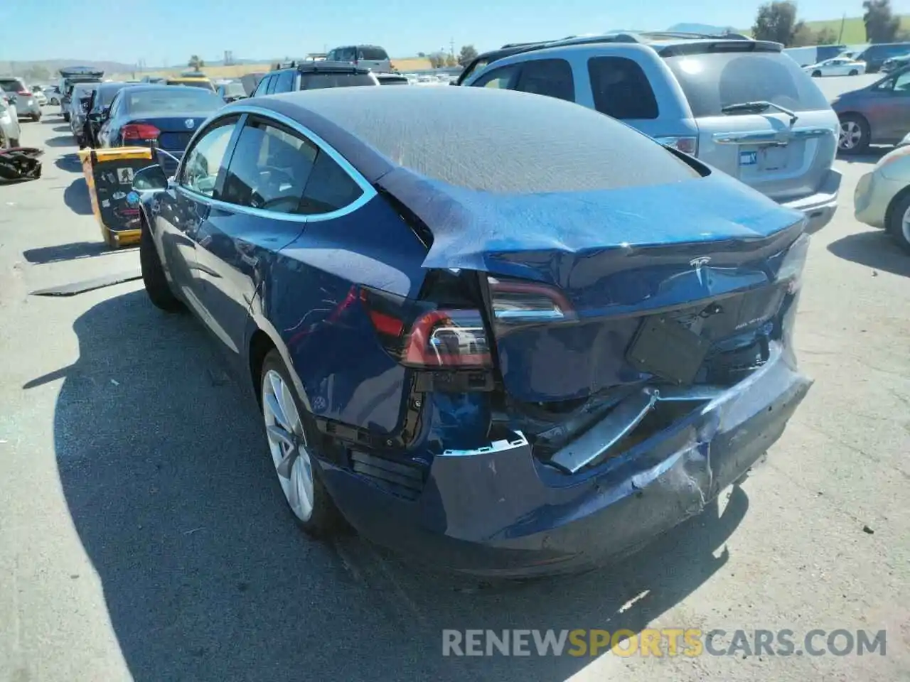 3 Photograph of a damaged car 5YJ3E1EB9KF517851 TESLA MODEL 3 2019