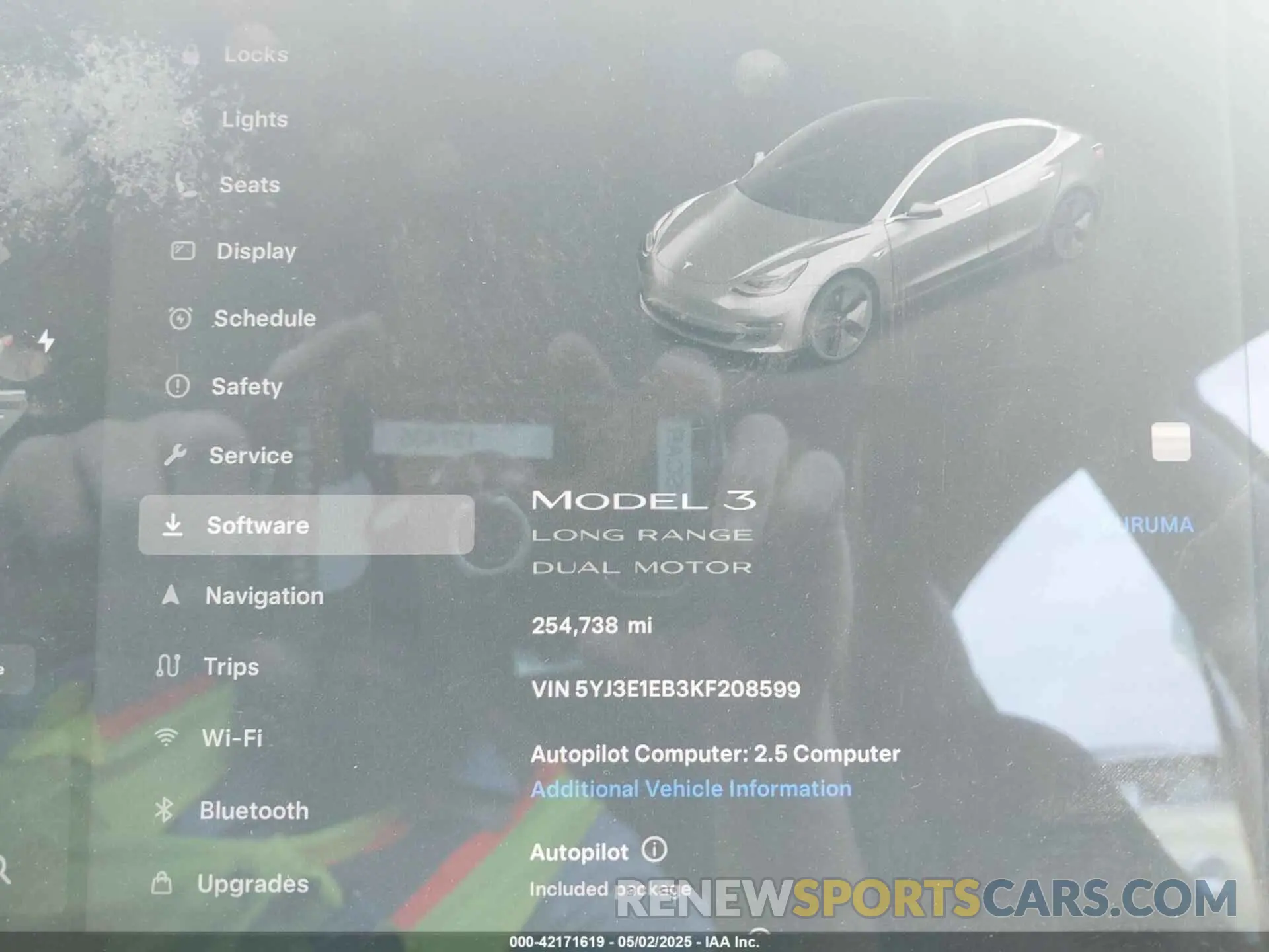 7 Photograph of a damaged car 5YJ3E1EBBKF208599 TESLA MODEL 3 2019