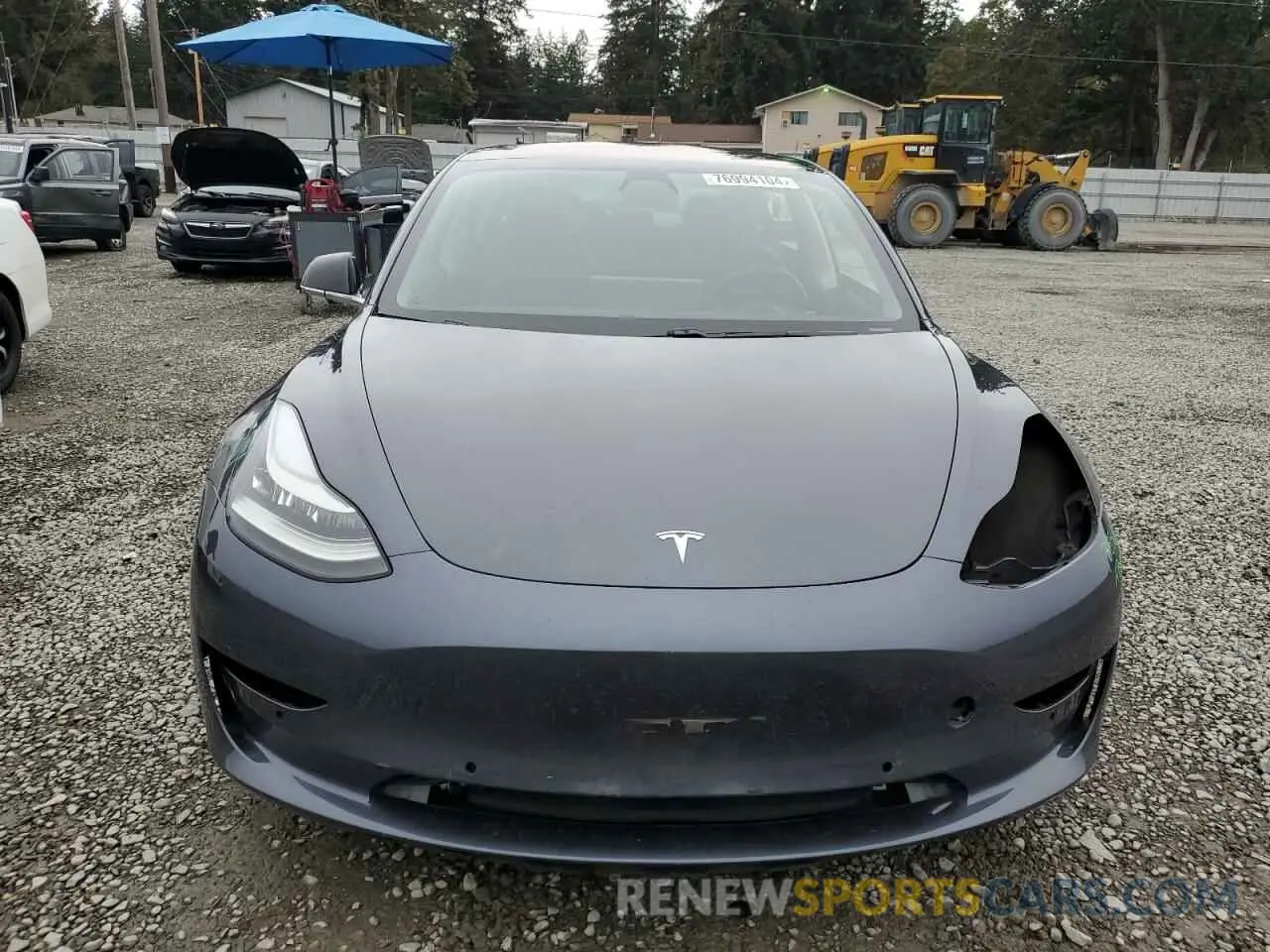 5 Photograph of a damaged car 5YJ3E1EBXKF191719 TESLA MODEL 3 2019