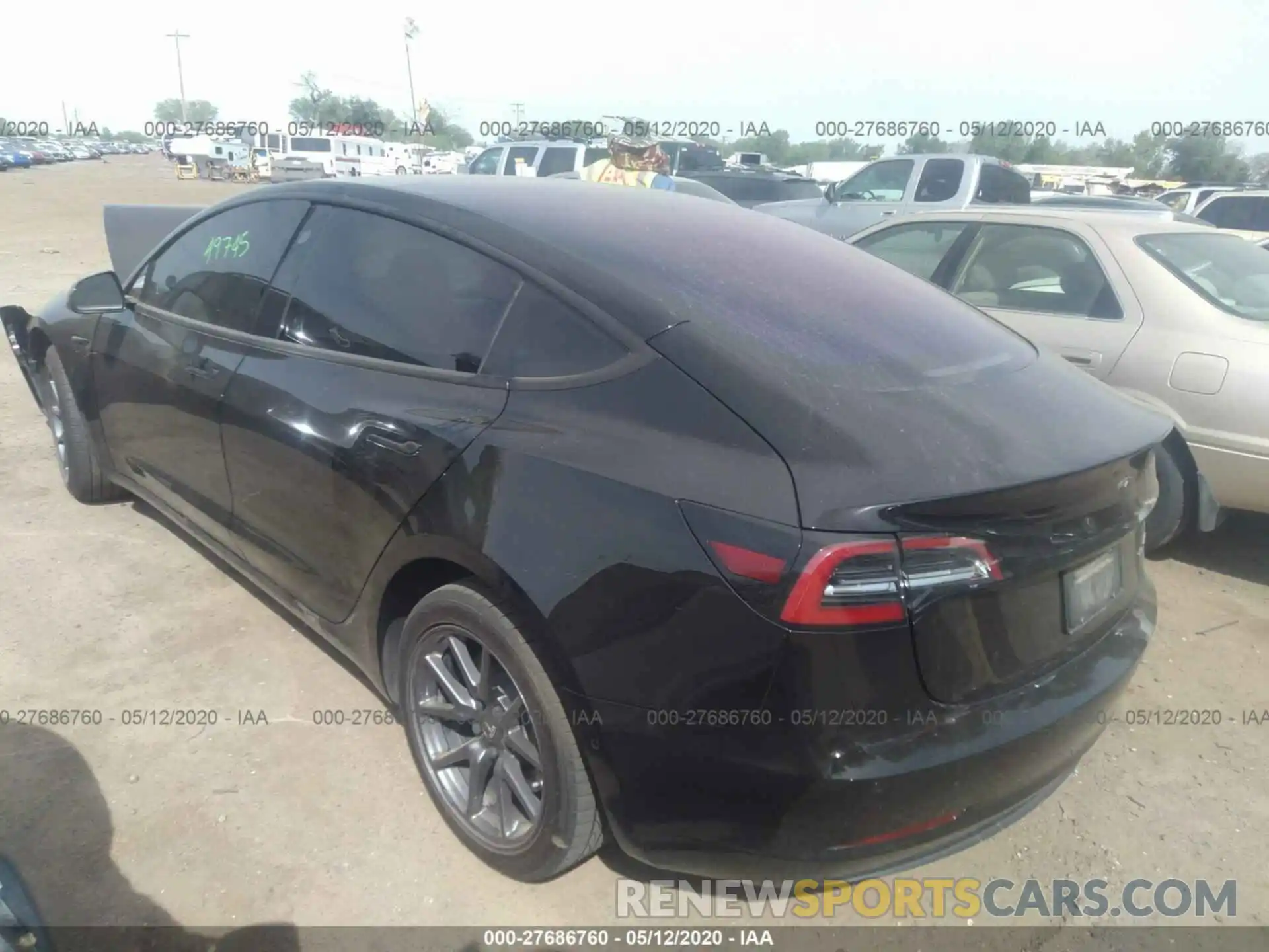 3 Photograph of a damaged car 5YJ3E1EBXKF192403 TESLA MODEL 3 2019