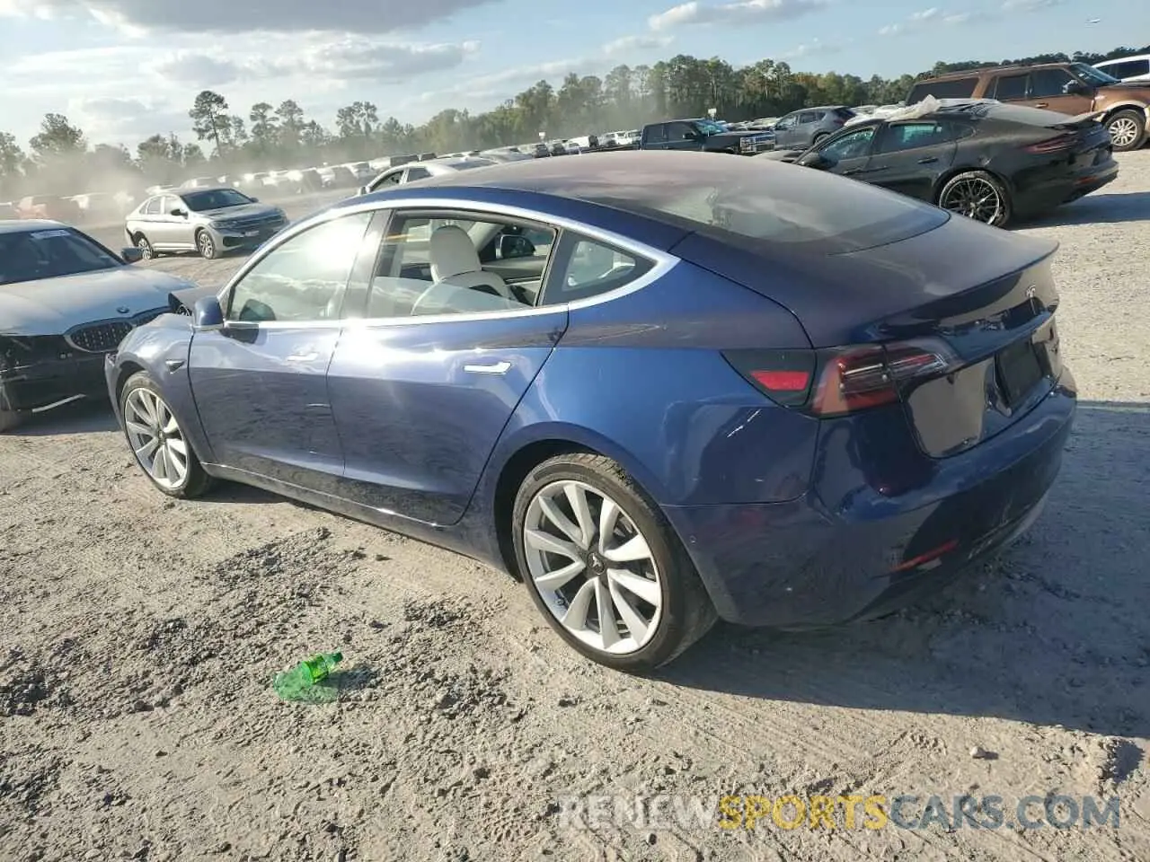 2 Photograph of a damaged car 5YJ3E1EBXKF192501 TESLA MODEL 3 2019