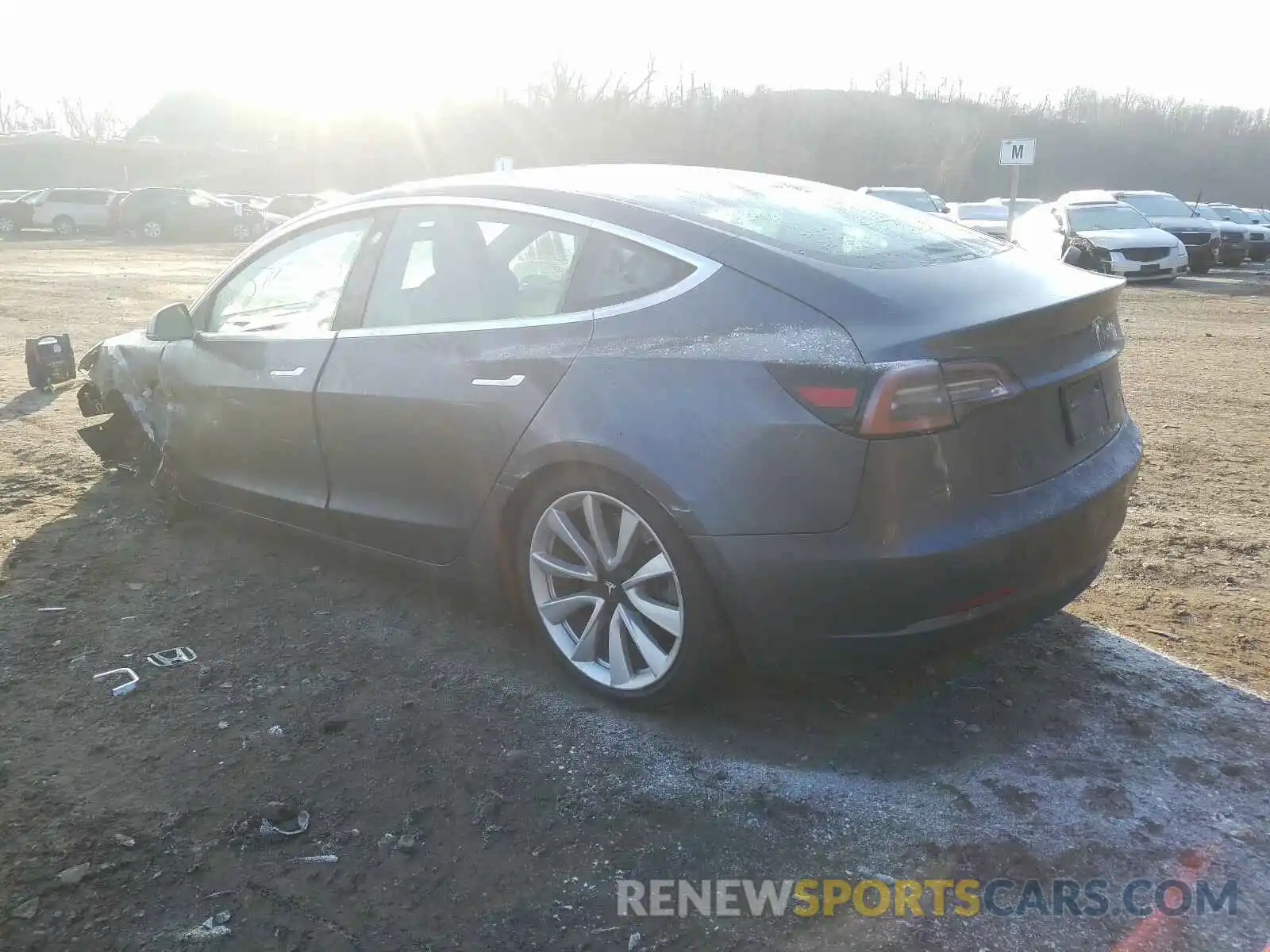 3 Photograph of a damaged car 5YJ3E1EBXKF194586 TESLA MODEL 3 2019