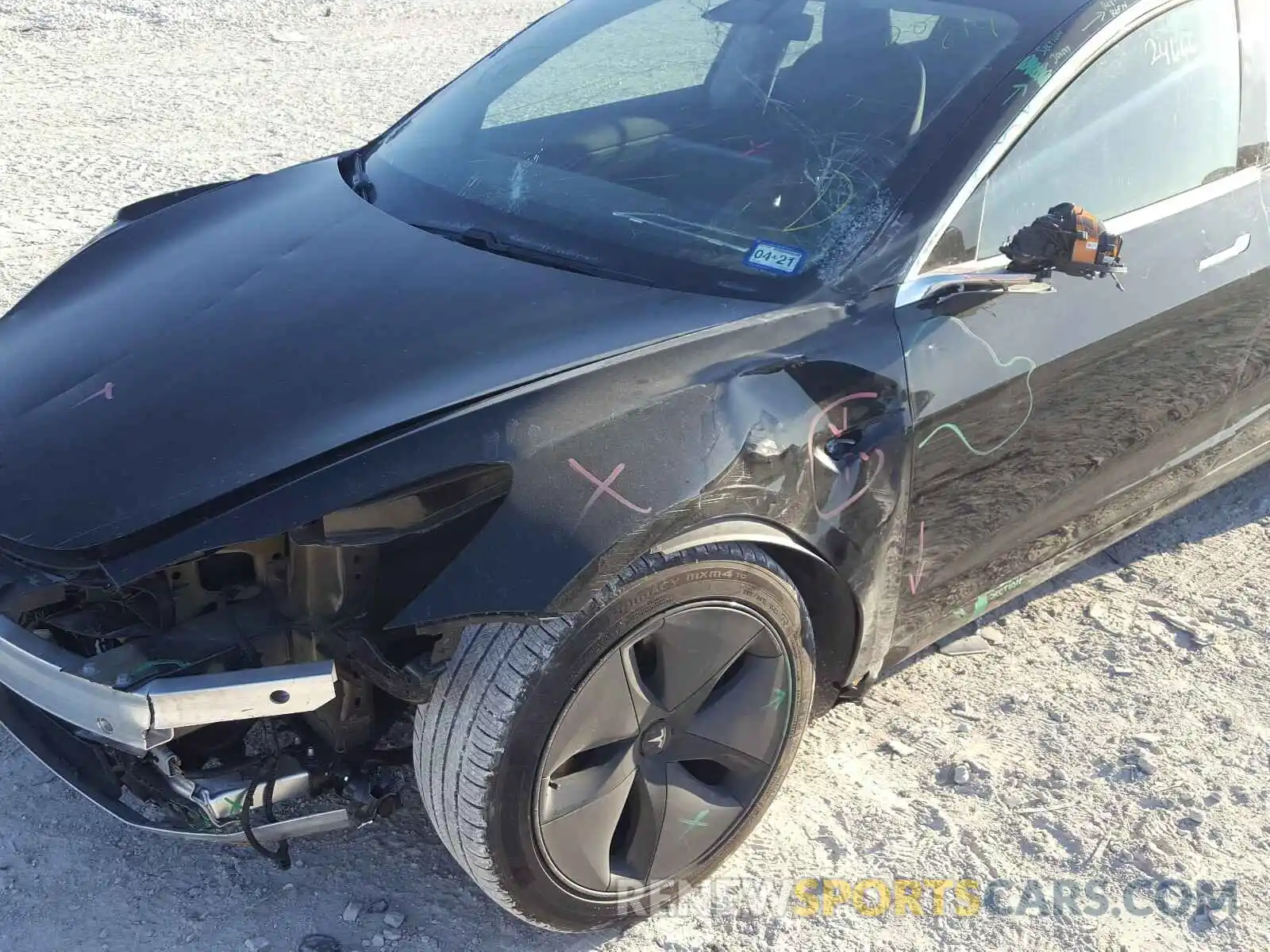 9 Photograph of a damaged car 5YJ3E1EBXKF208874 TESLA MODEL 3 2019