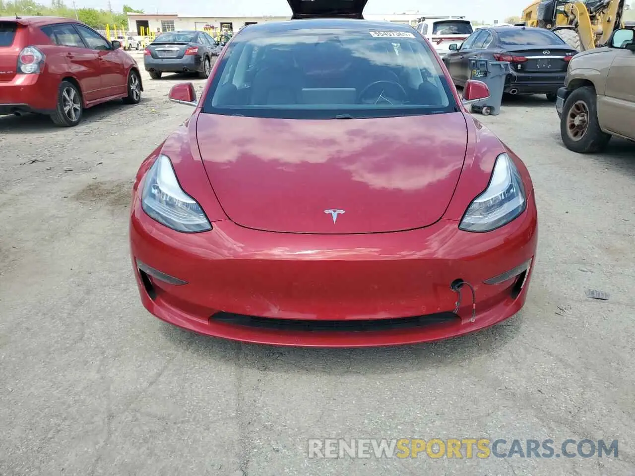 5 Photograph of a damaged car 5YJ3E1EBXKF237727 TESLA MODEL 3 2019