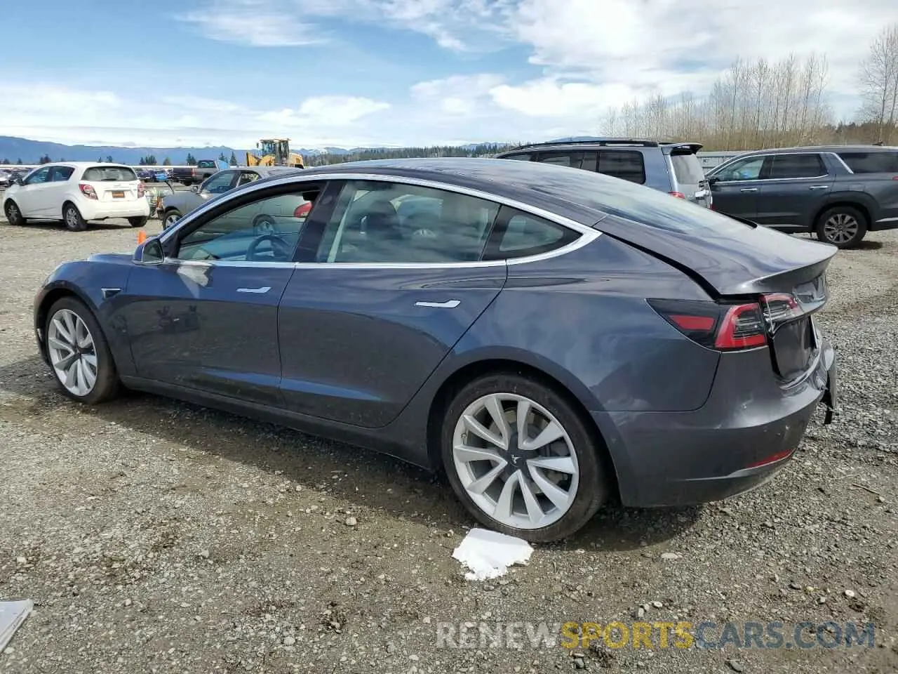 2 Photograph of a damaged car 5YJ3E1EBXKF389264 TESLA MODEL 3 2019